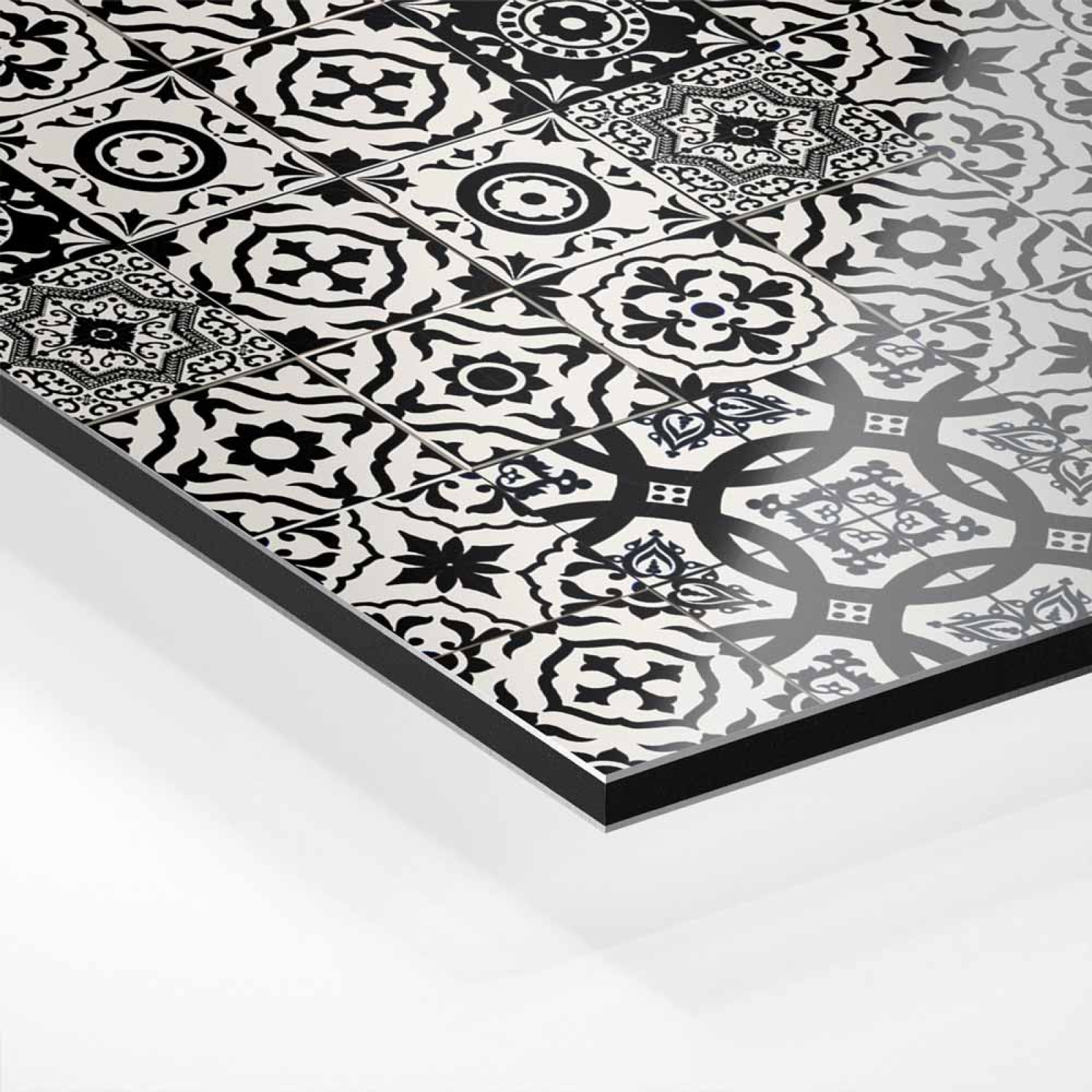 Küchenrückwand Platte Vintage Azulejo Black & White Hover-Bild