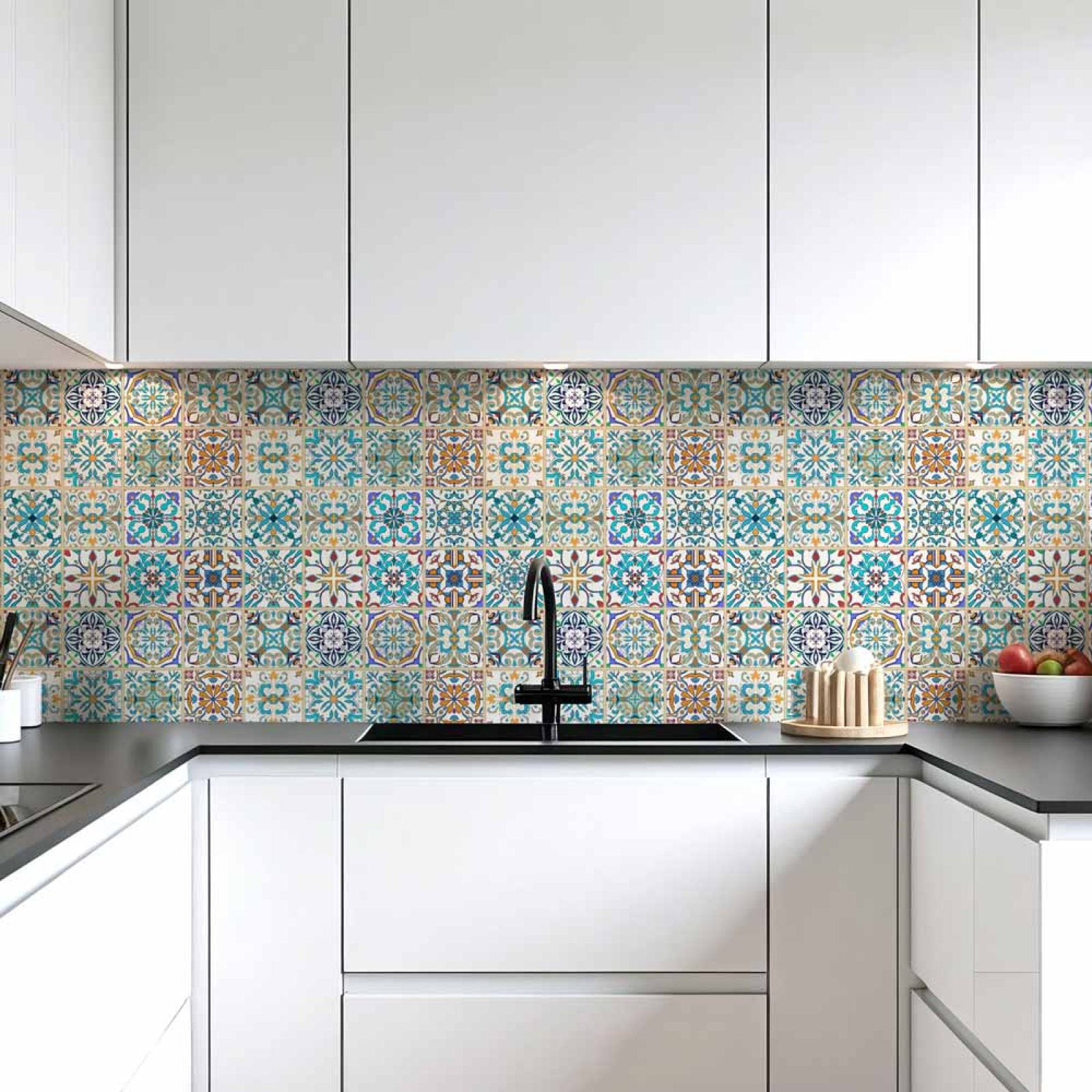Küchenrückwand Platte Portugiesische Mediterranoptik Hauptbild 1