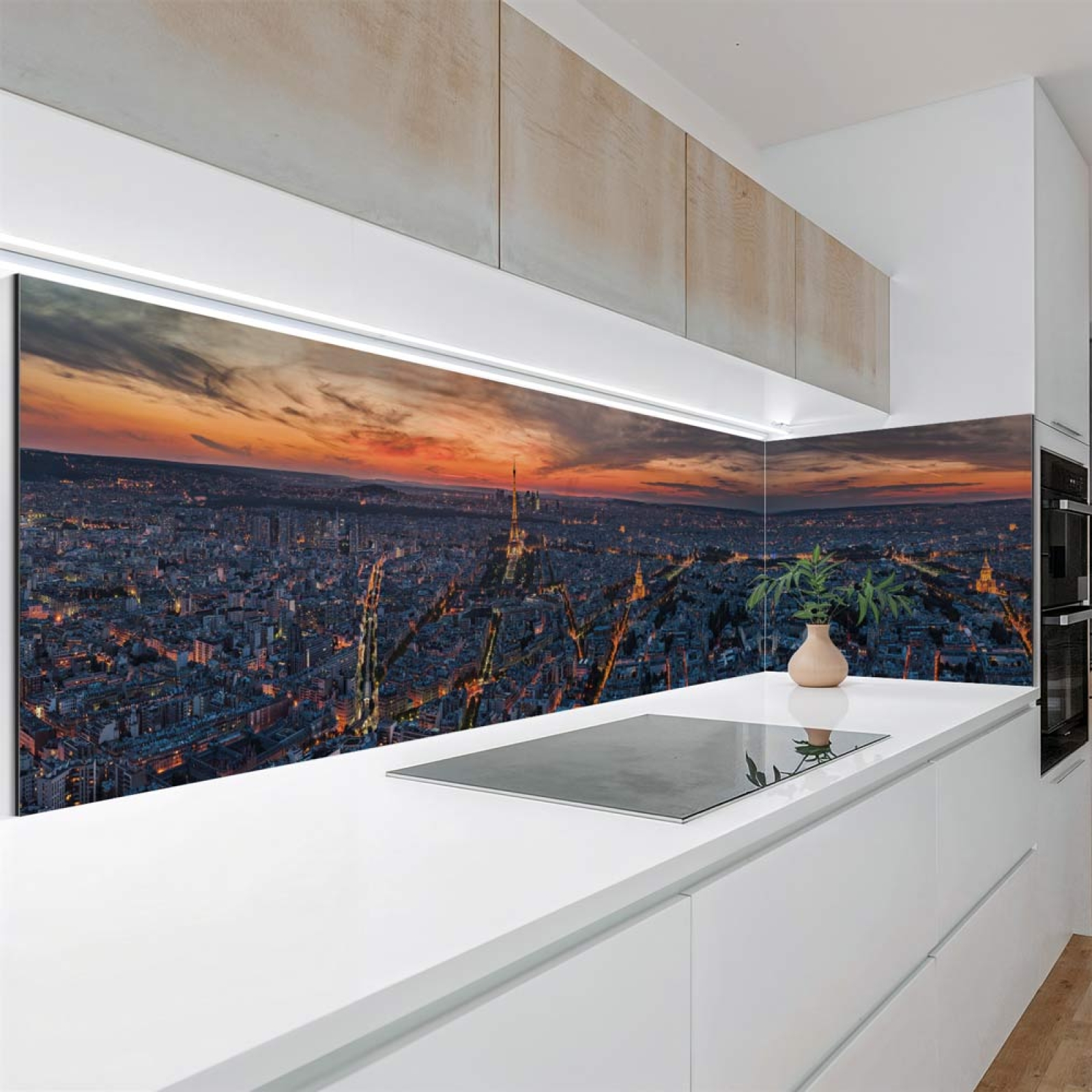 Küchenrückwand Platte Panorama Stadtblick Hauptbild 1