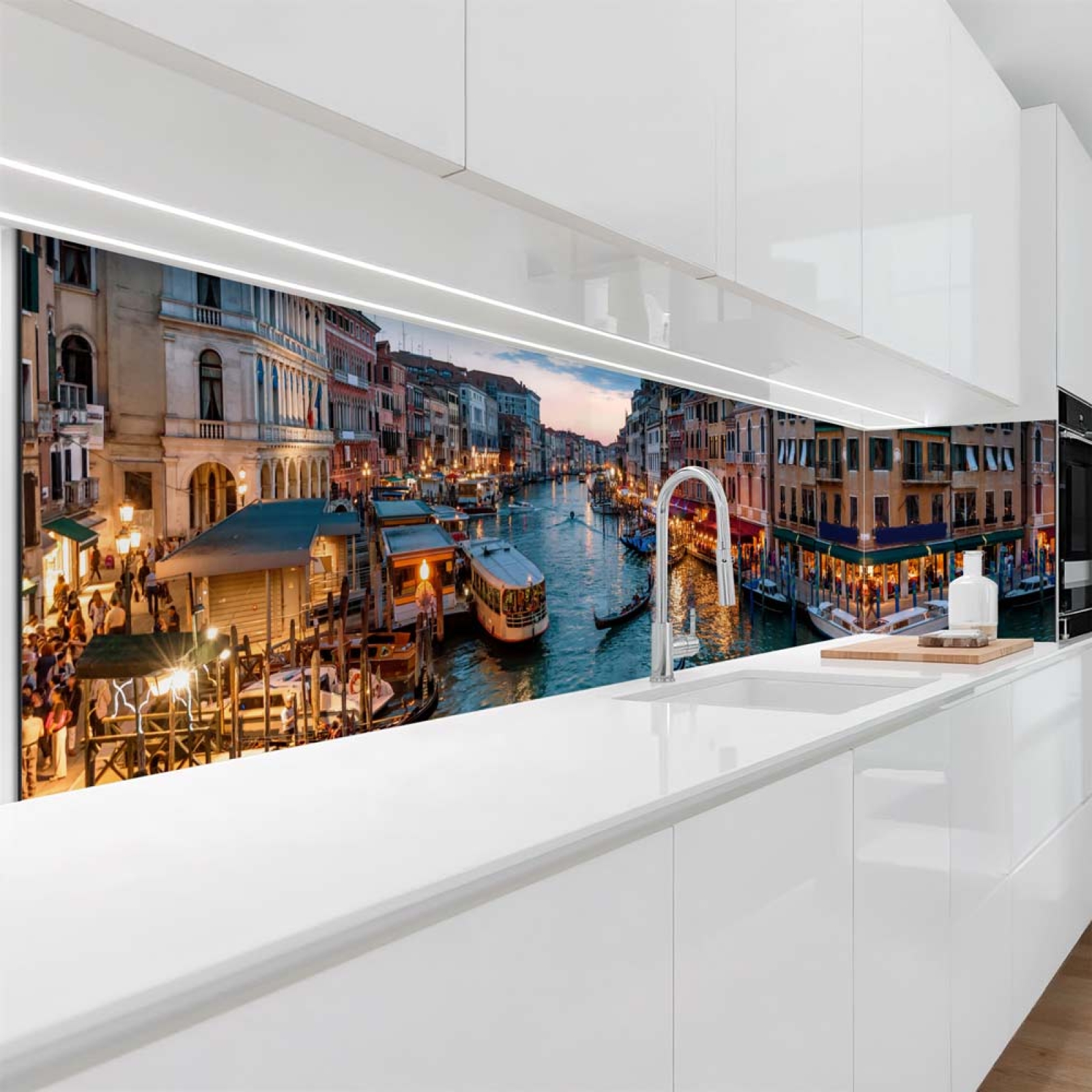 Küchenrückwand Platte Italienische Altstadtidylle Hauptbild 1