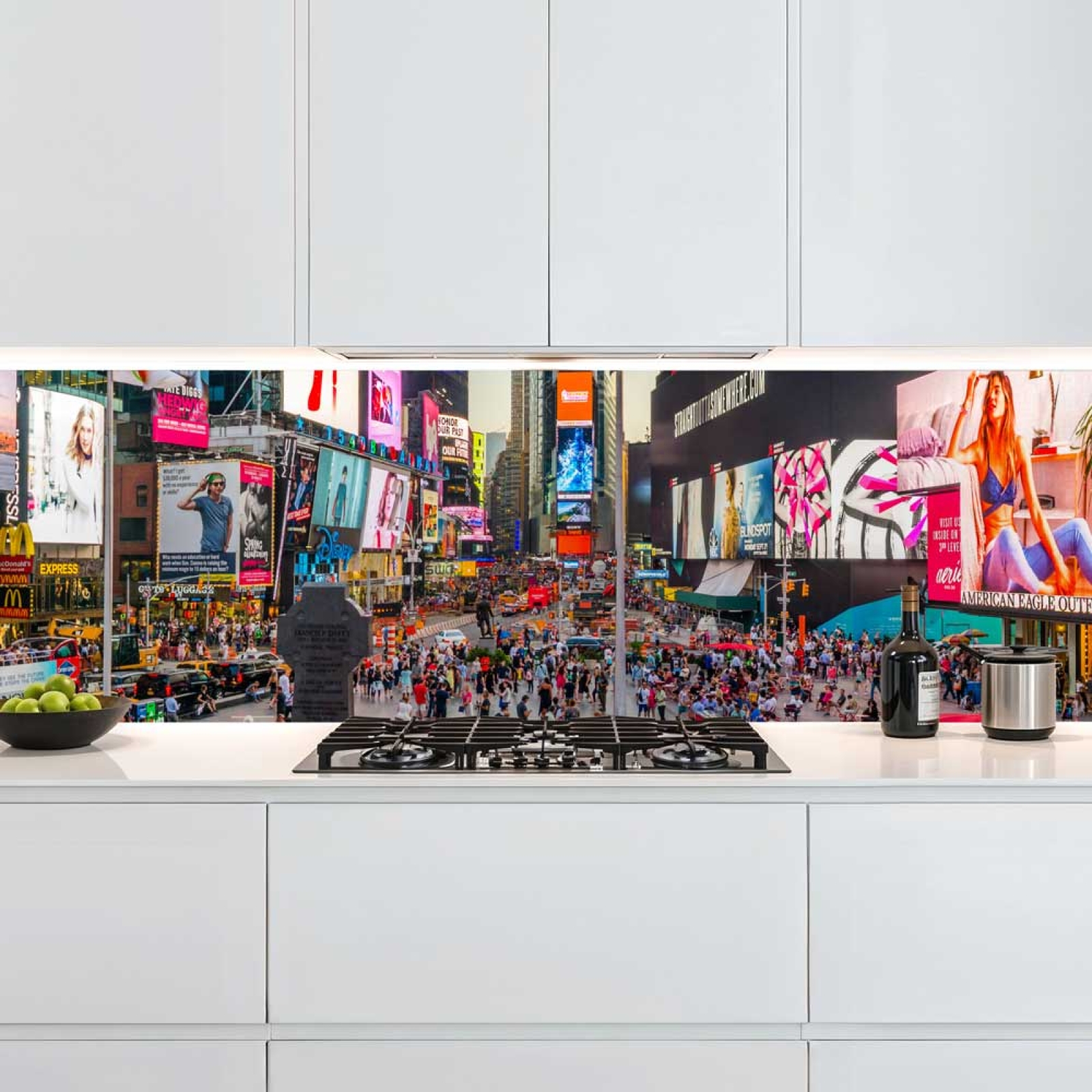 Küchenrückwand Platte Time Square bei Nacht Hauptbild 1