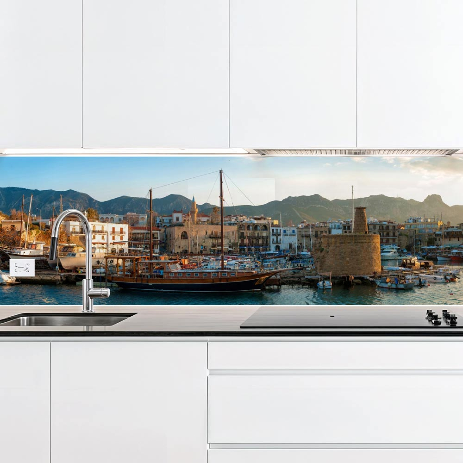 Küchenrückwand Platte Spanische Küsten Altstadt Artikelbild 2