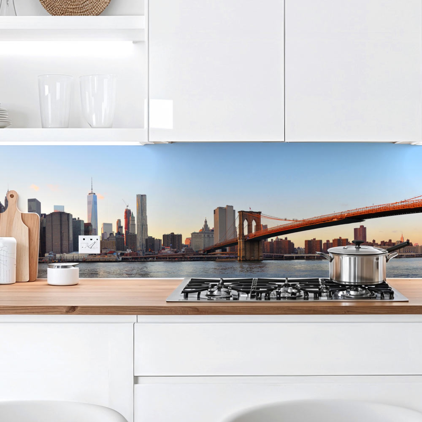 Küchenrückwand Platte New York bei Tagesanbruch Artikelbild 1