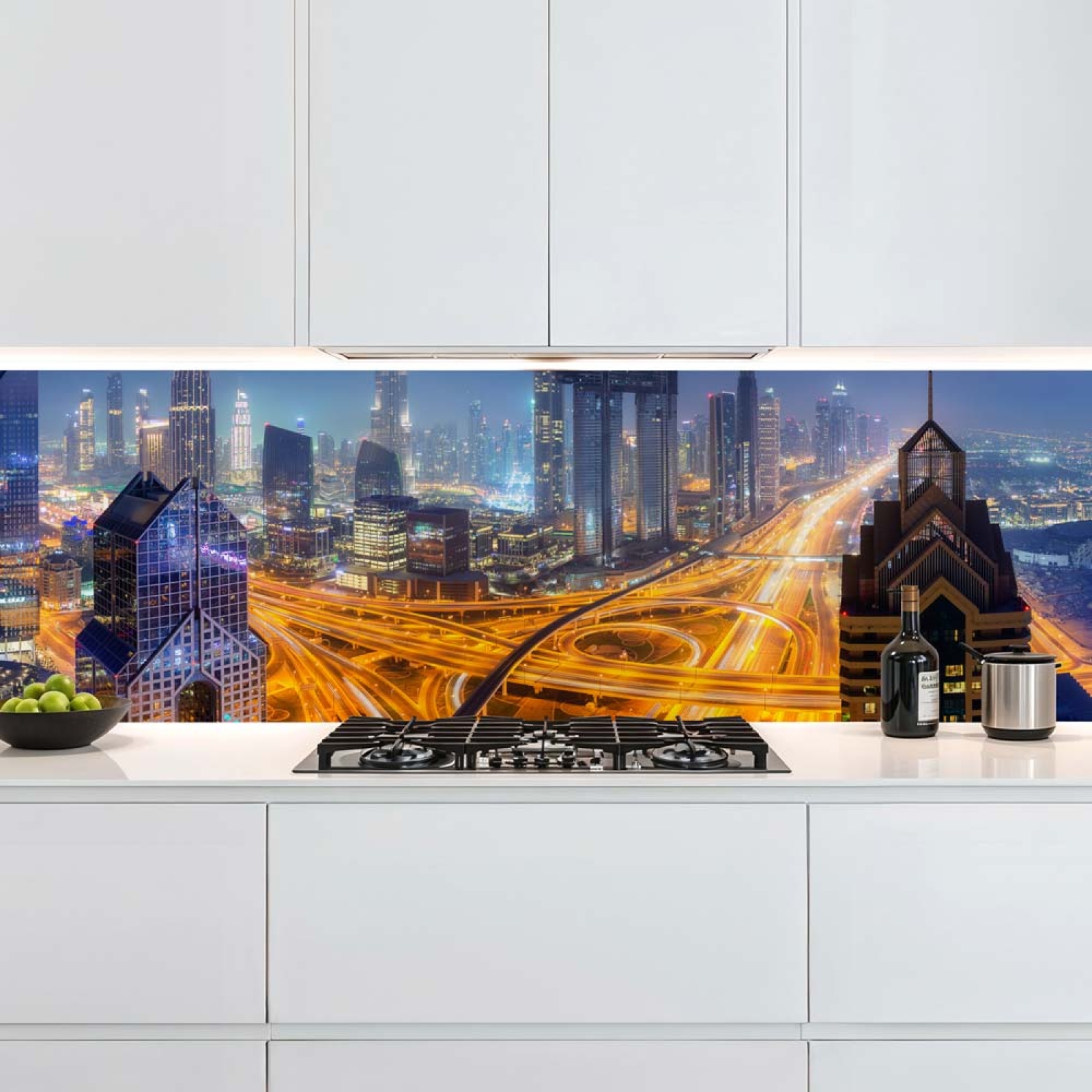 Küchenrückwand Platte Big City Traffic Hauptbild 1