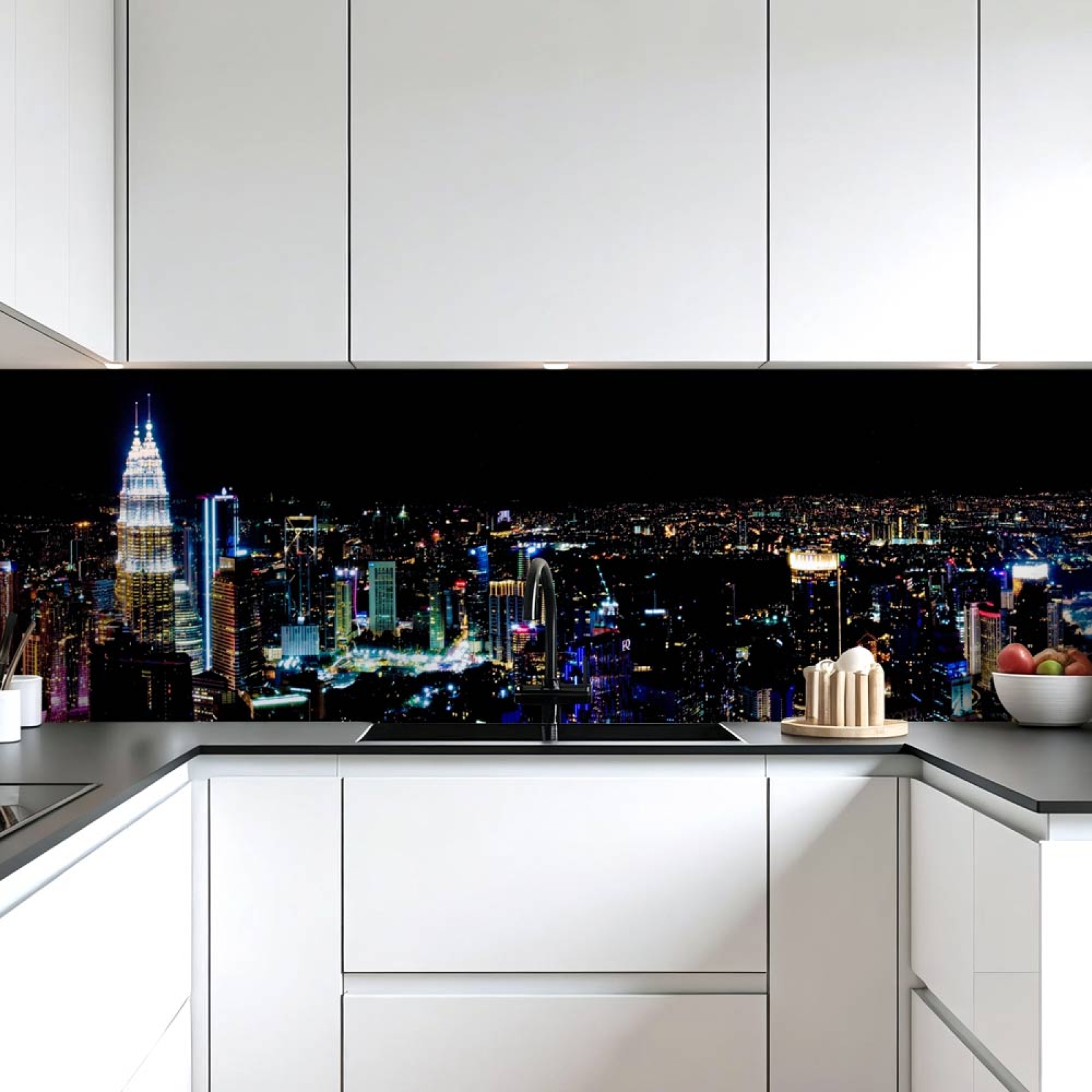 Küchenrückwand Platte Lichter der Großstadt Artikelbild 1