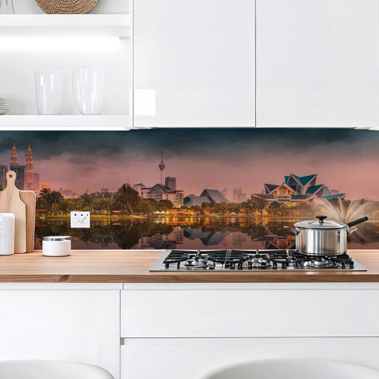 Küchenrückwand Platte Malaysianische Architektur Hauptbild 1