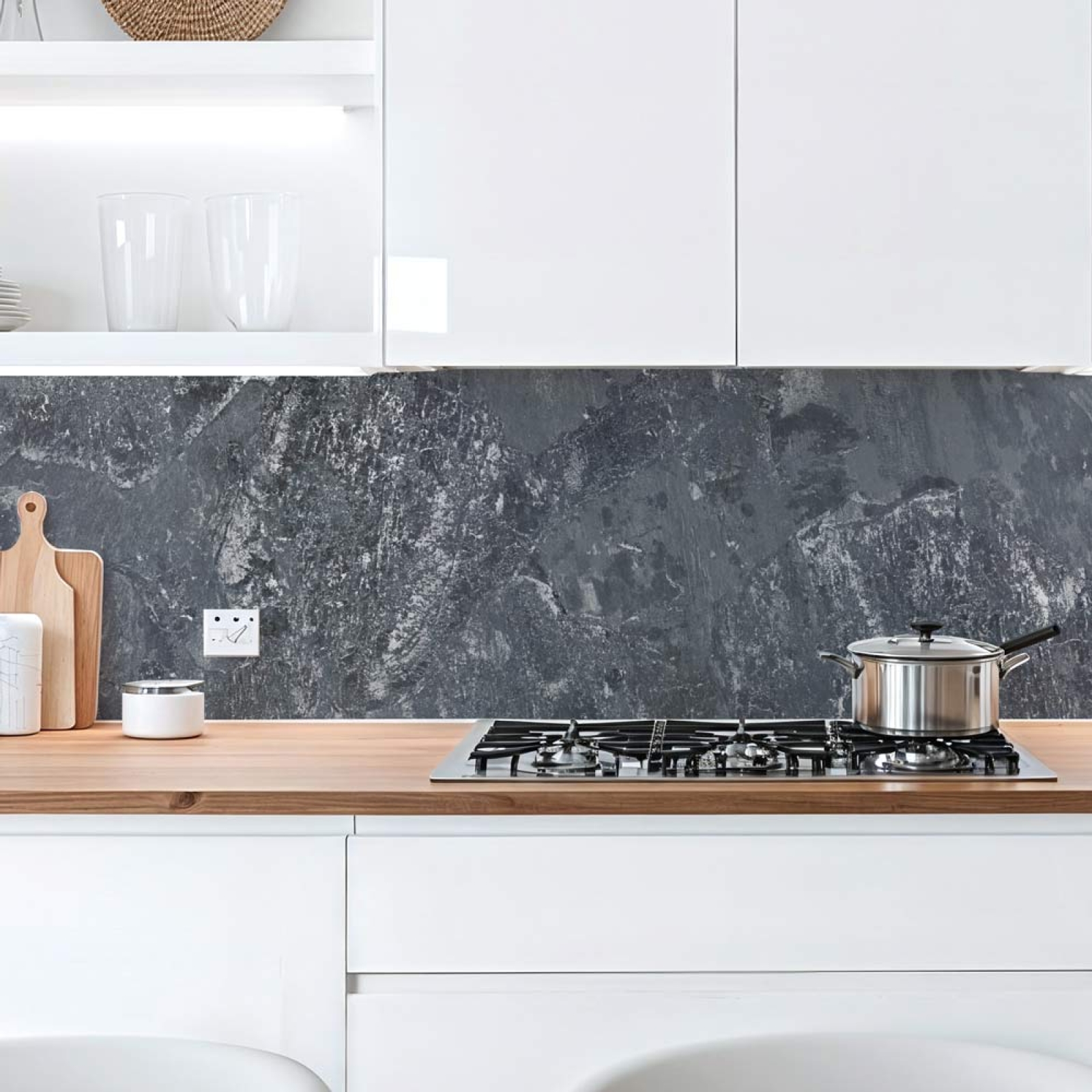 Küchenrückwand Platte Rustikale Betonoptik Hauptbild 1