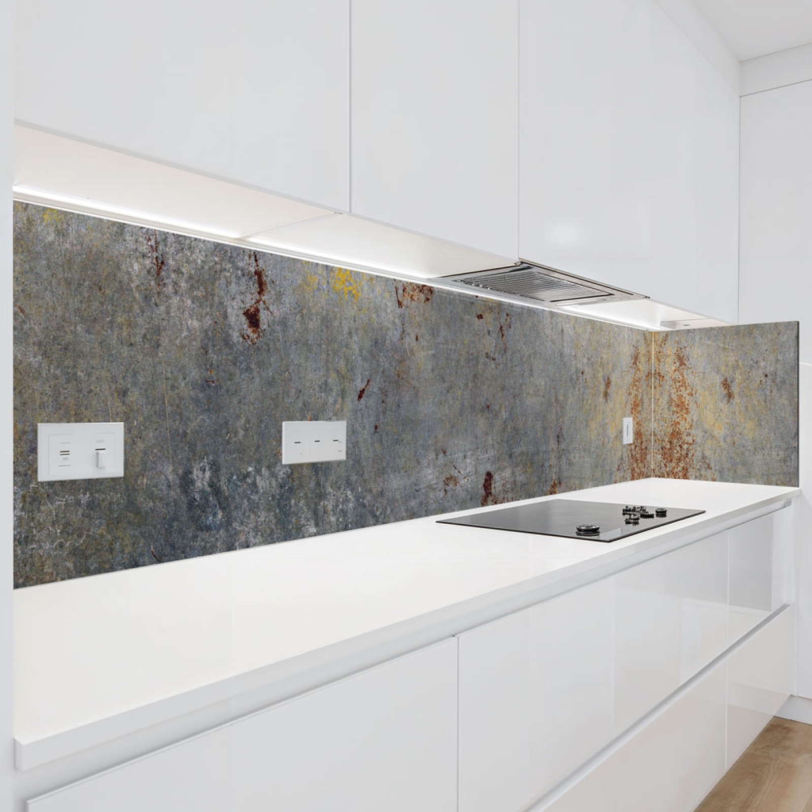 Küchenrückwand Platte Industrial Loft Beton Rost Hauptbild 1