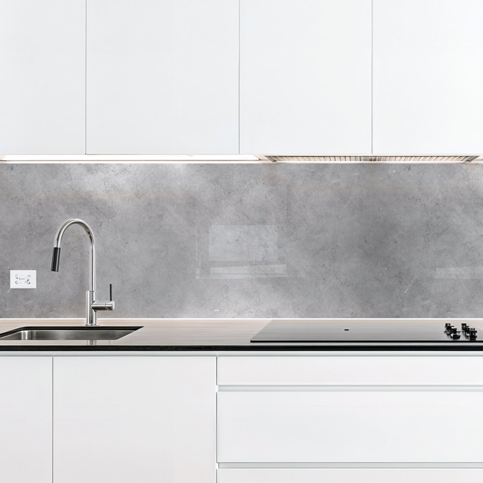 Küchenrückwand Platte Beton Look mit sanften Nuancen Hauptbild 1