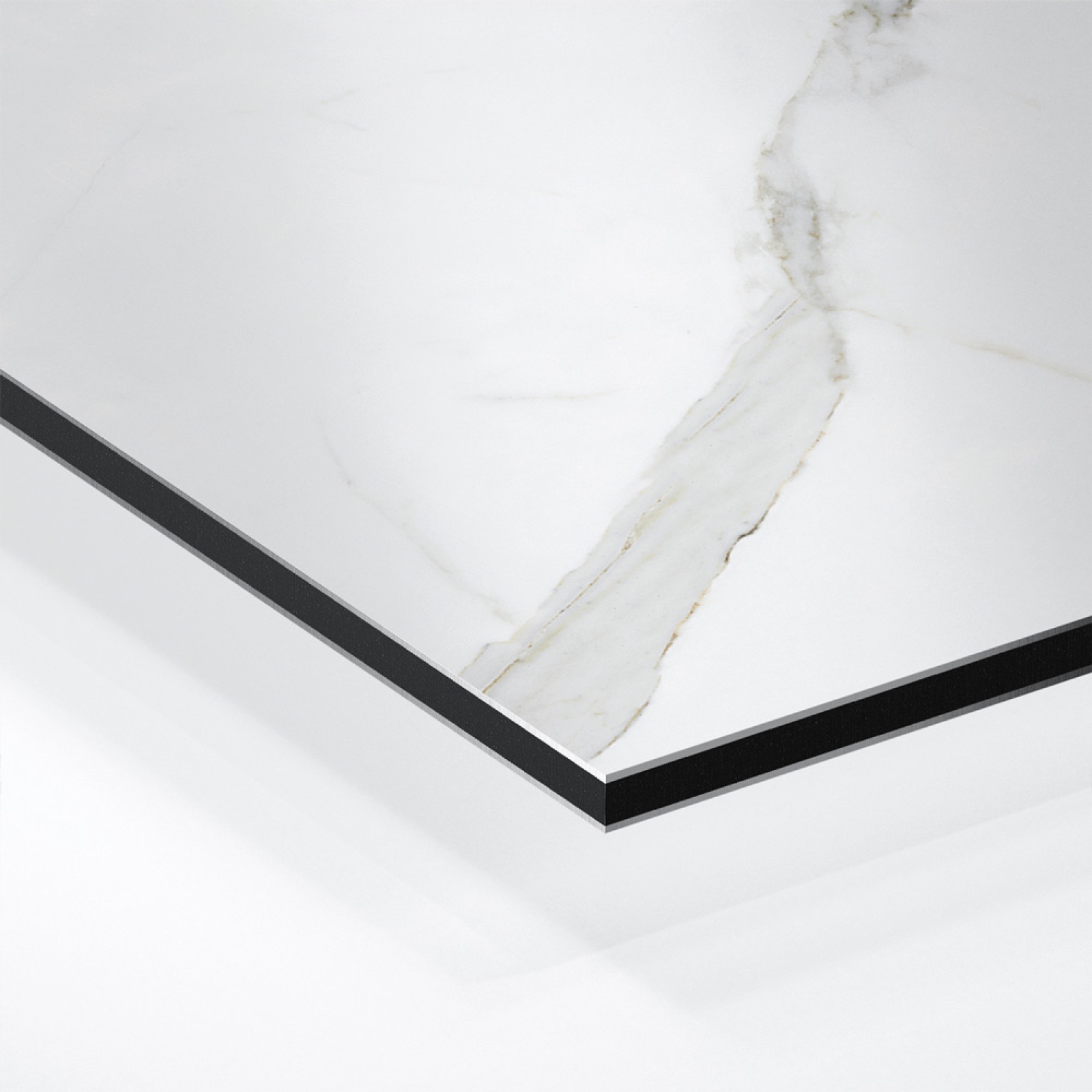 Küchenrückwand Platte Marmordesign mit Grauen Adern Hover-Bild