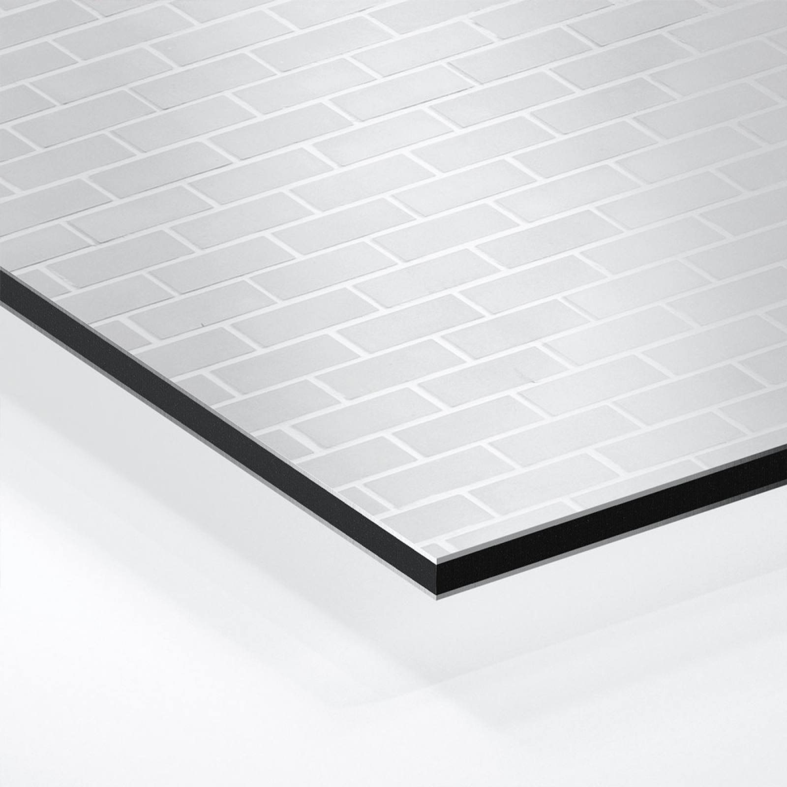 Küchenrückwand Platte Heller Ziegel Look Hover-Bild