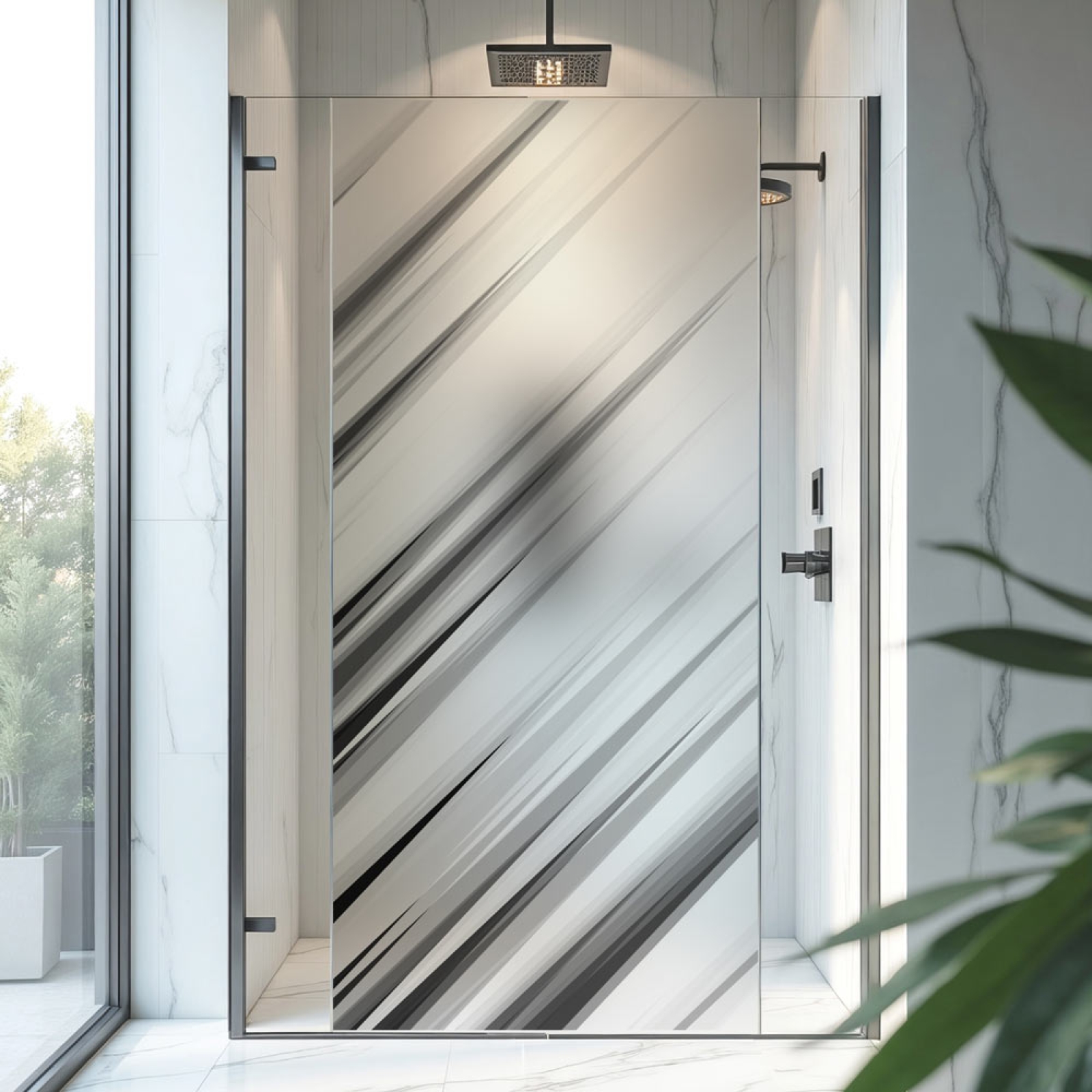 Sichtschutzfolie Dusche Umbra