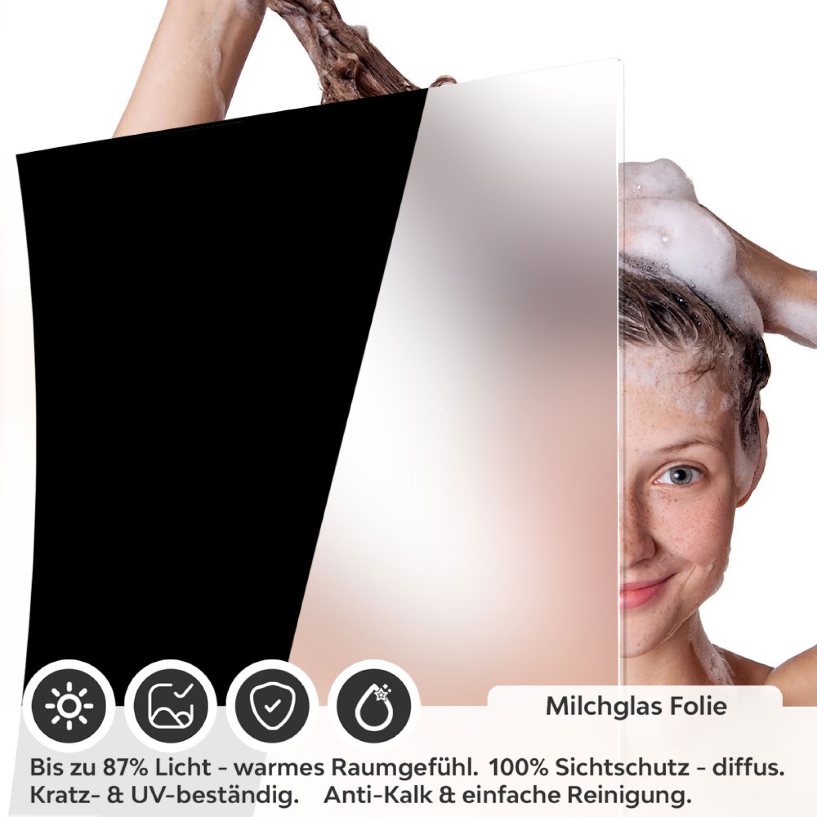 Sichtschutzfolie Dusche Curve