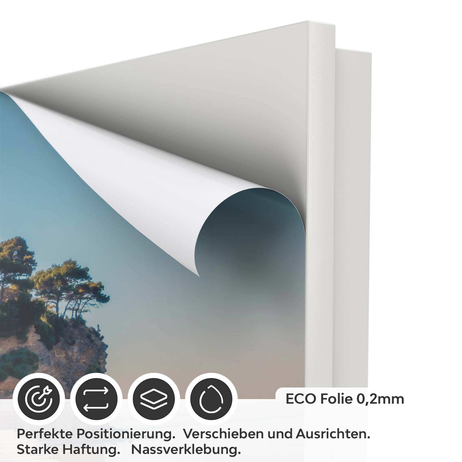 Türfolie Steg über das Meer ECO Folie