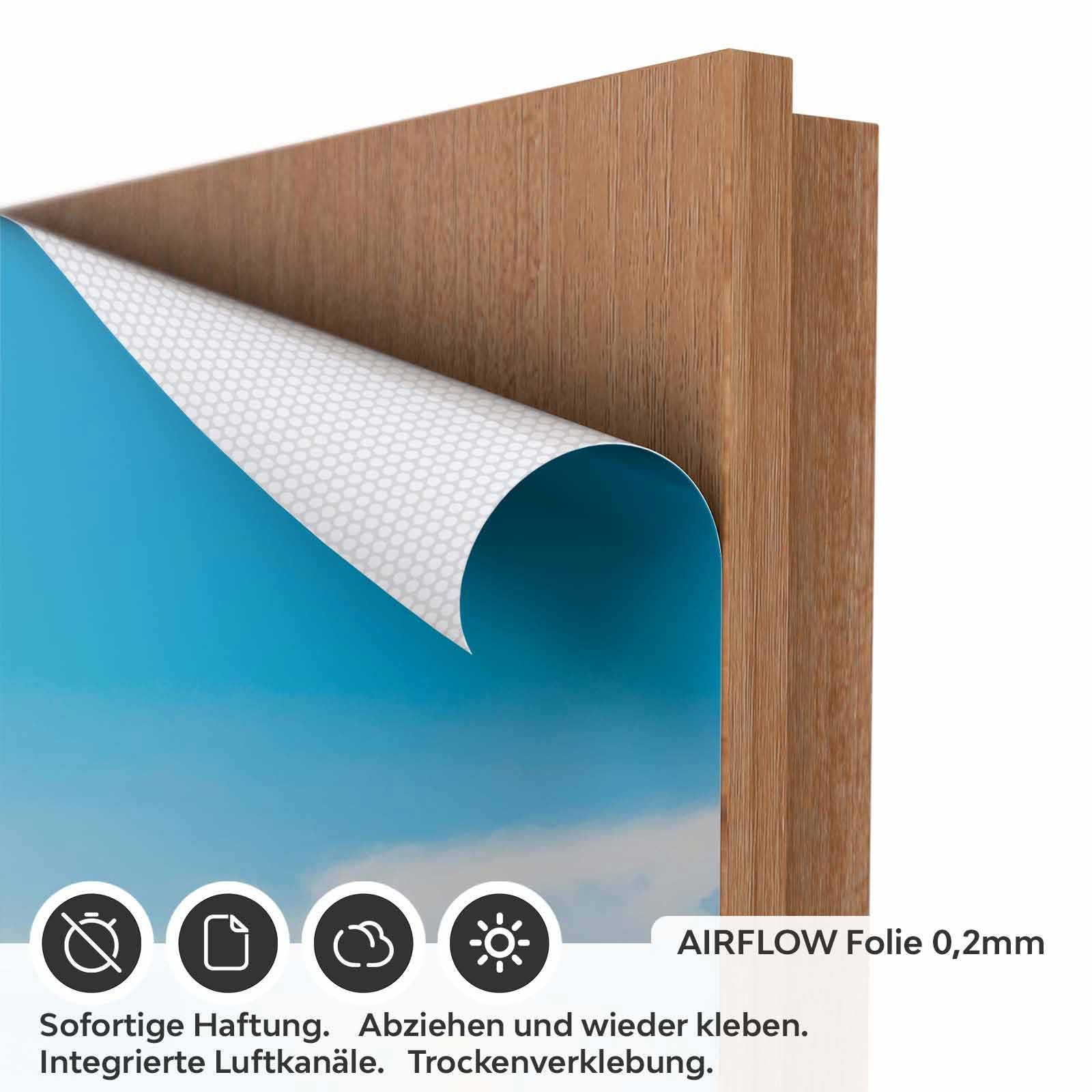 Türfolie Steg zu den Bungalows AIRFLOW Folie