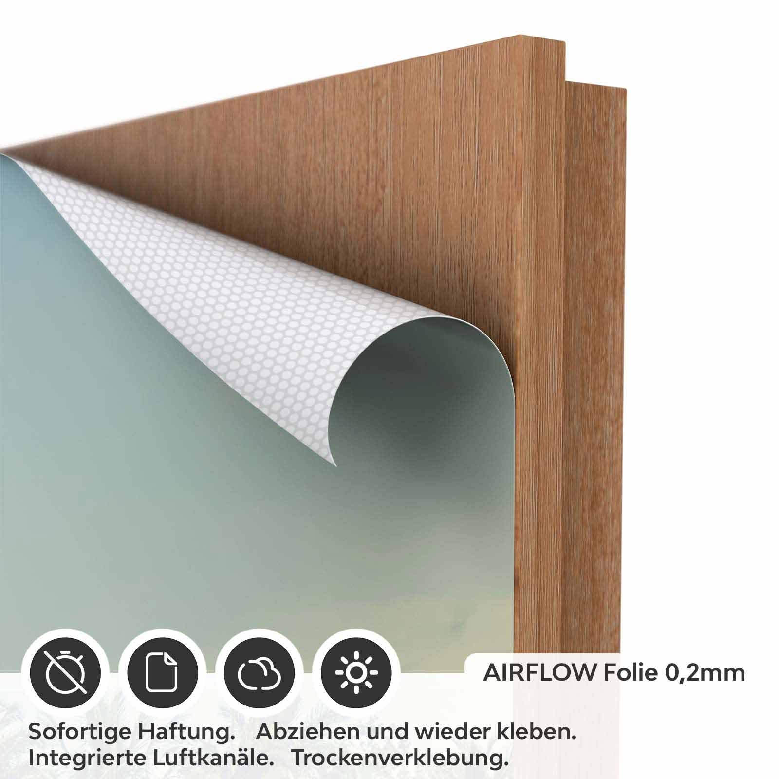 Türfolie Steg zur Insel AIRFLOW Folie