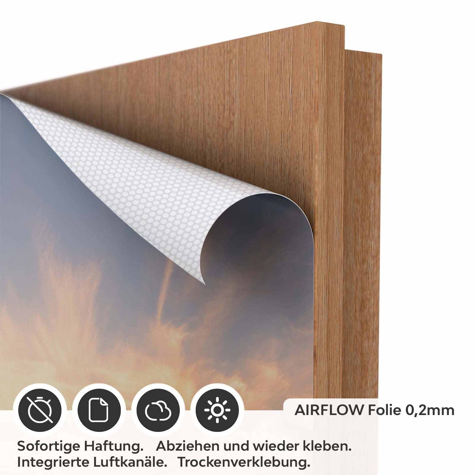 Türfolie Weg über die Hügel AIRFLOW Folie