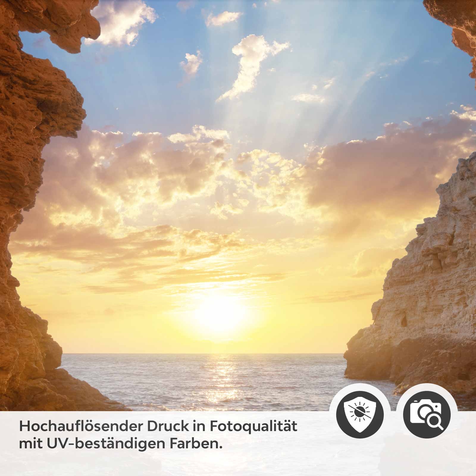 Türfolie Meereshöhle bei Sonnenaufgang Detailbild 2