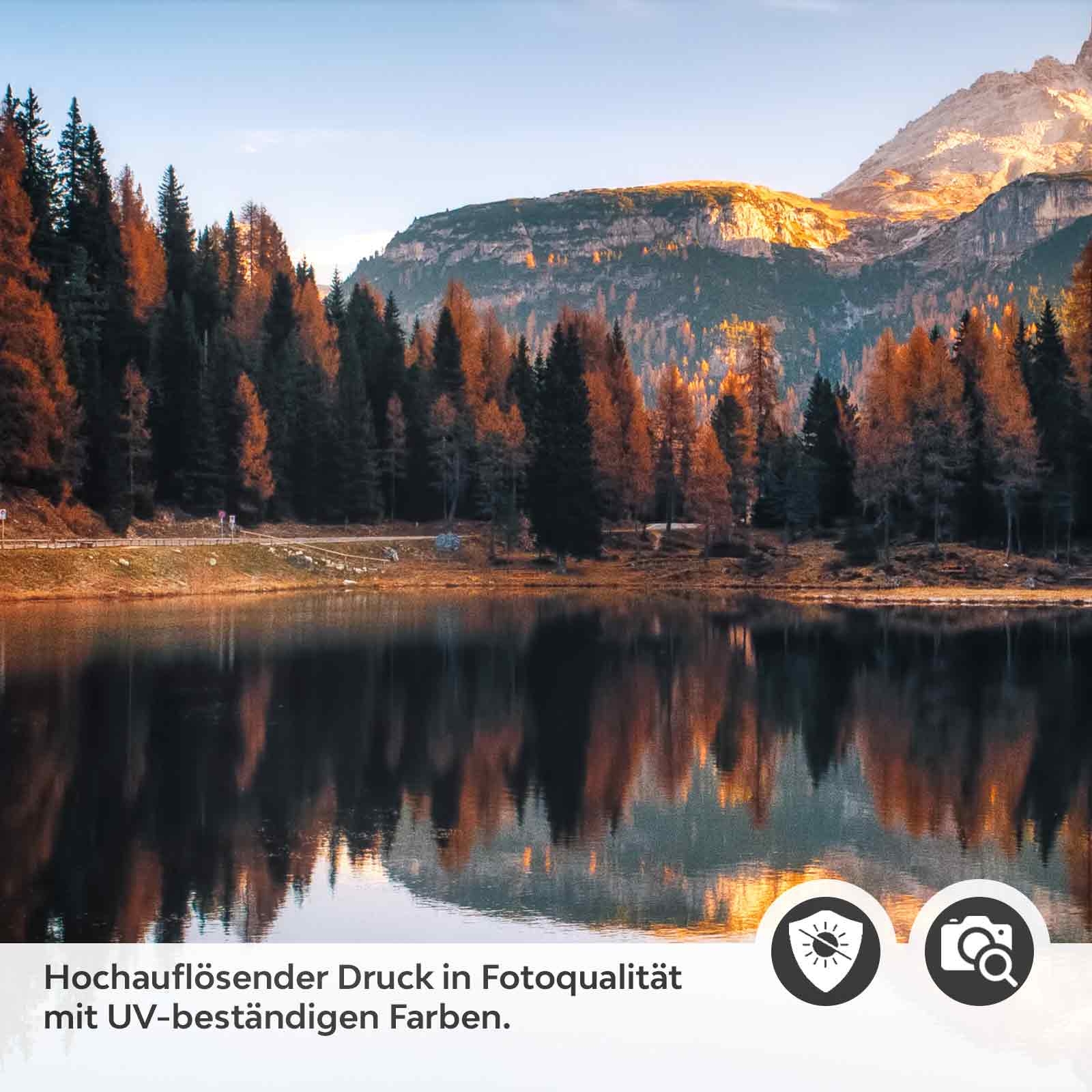 Türfolie Herbstliche Spiegelungen am See Detailbild 2