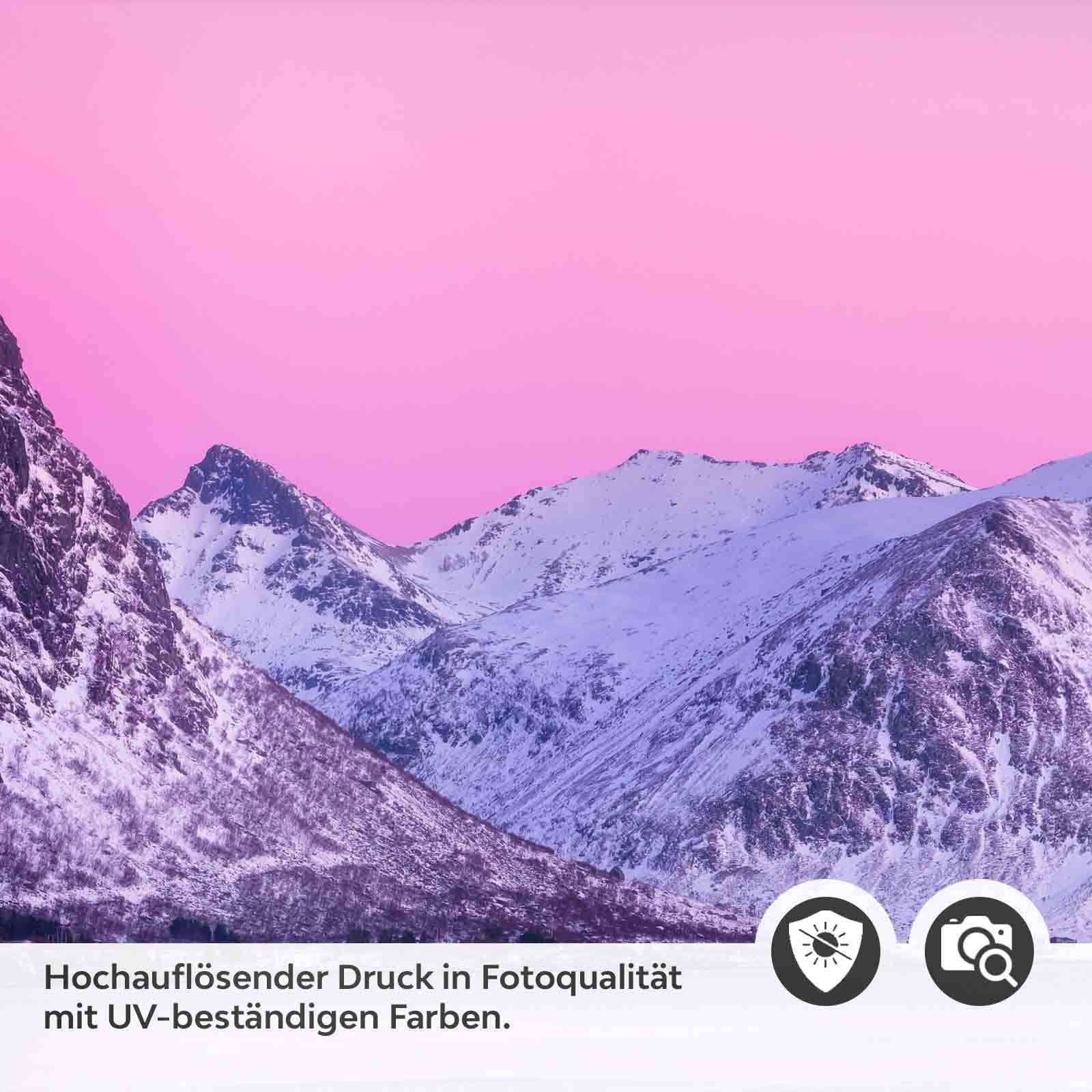 Türfolie Rosa Dämmerung über Gletschern Detailbild 2
