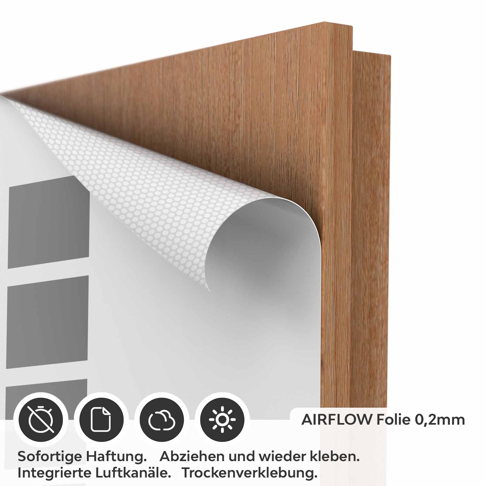 Türfolie graue Kachel AIRFLOW Folie