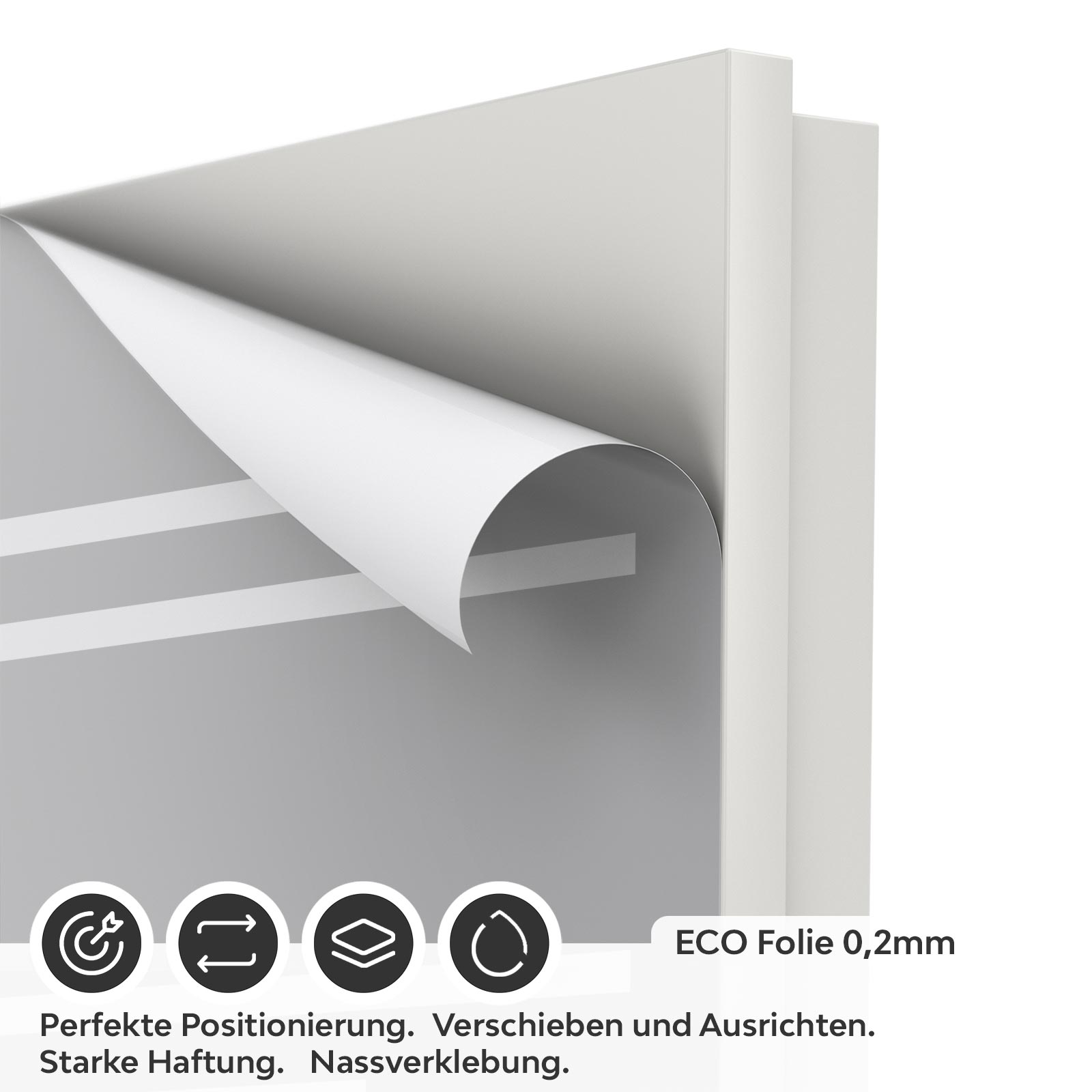 Türfolie versetzte Streifen ECO Folie