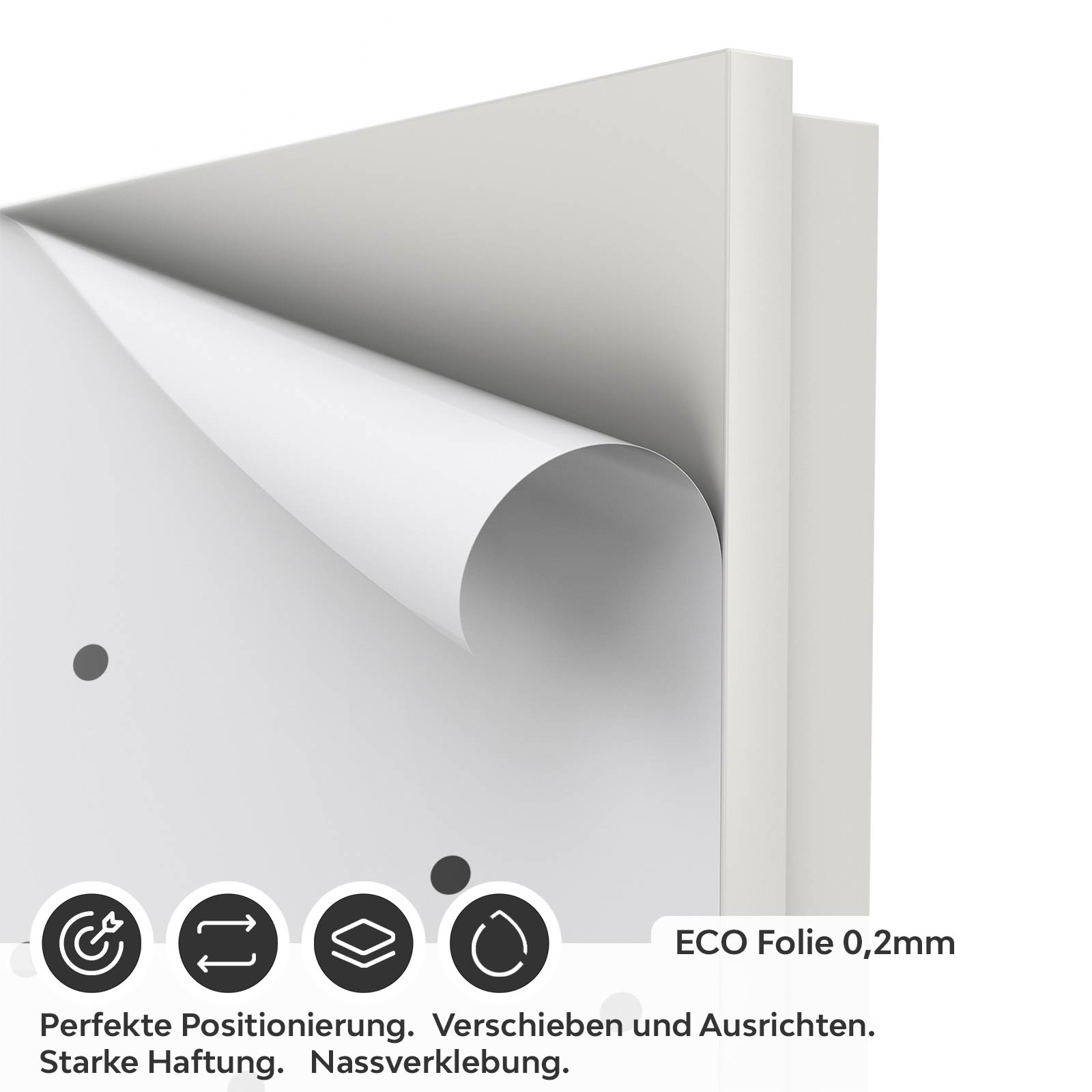 Türfolie Pünktchen ECO Folie