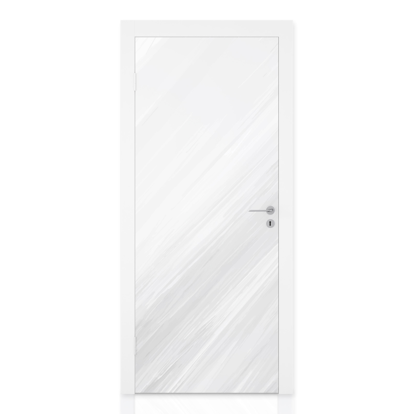 Türfolie mit dynamischen Pinselstrichen im abstrakten Design Hauptbild 1