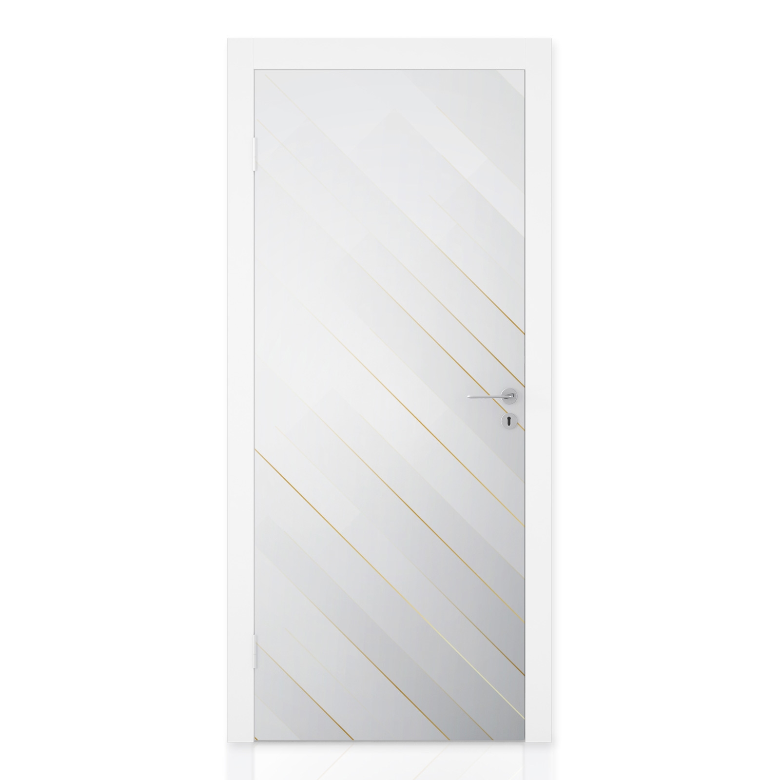 Türfolie mit goldenen Linien im modernen Design Hauptbild 1