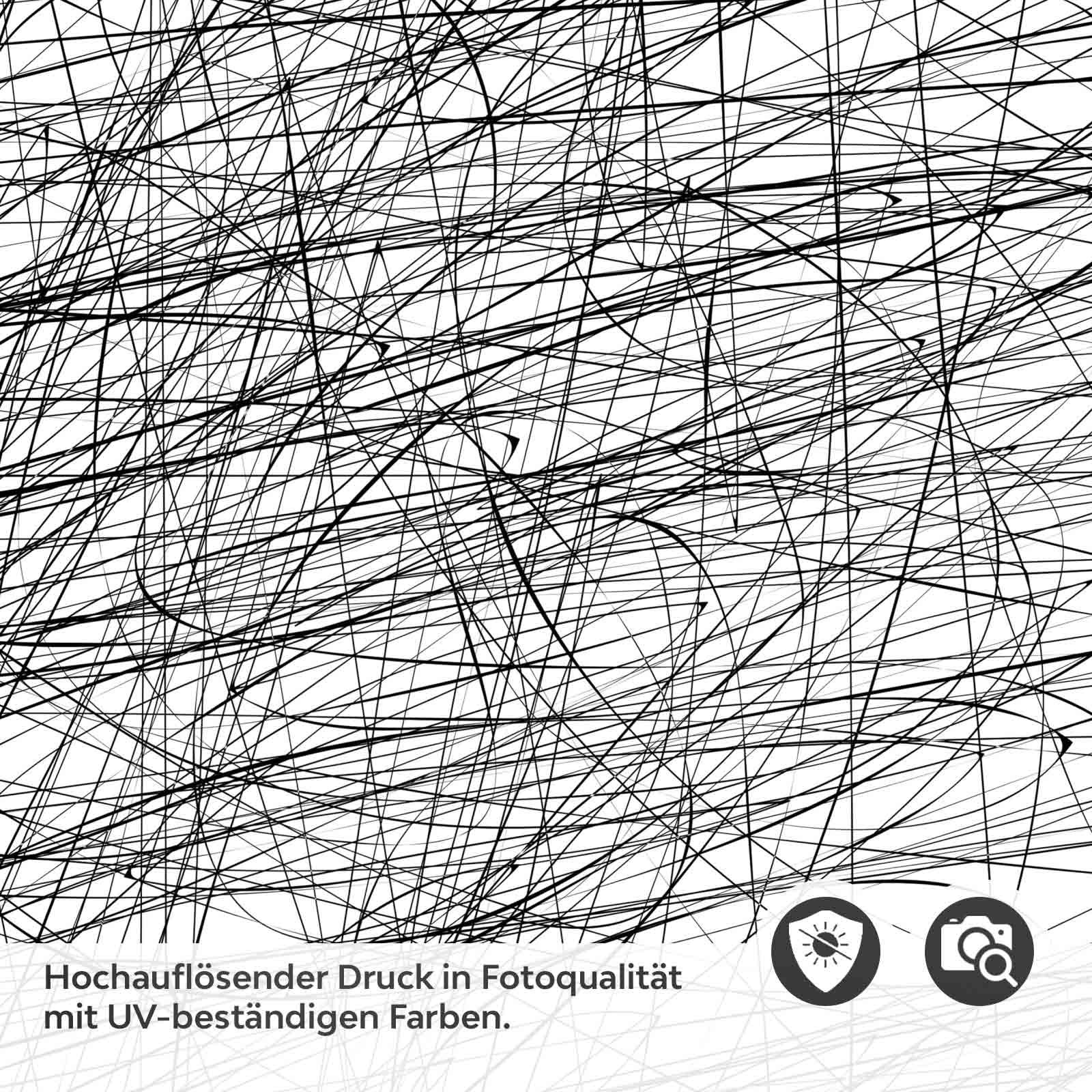 Türfolie Abstrakte Scribble‑Linienmuster Detailbild 2