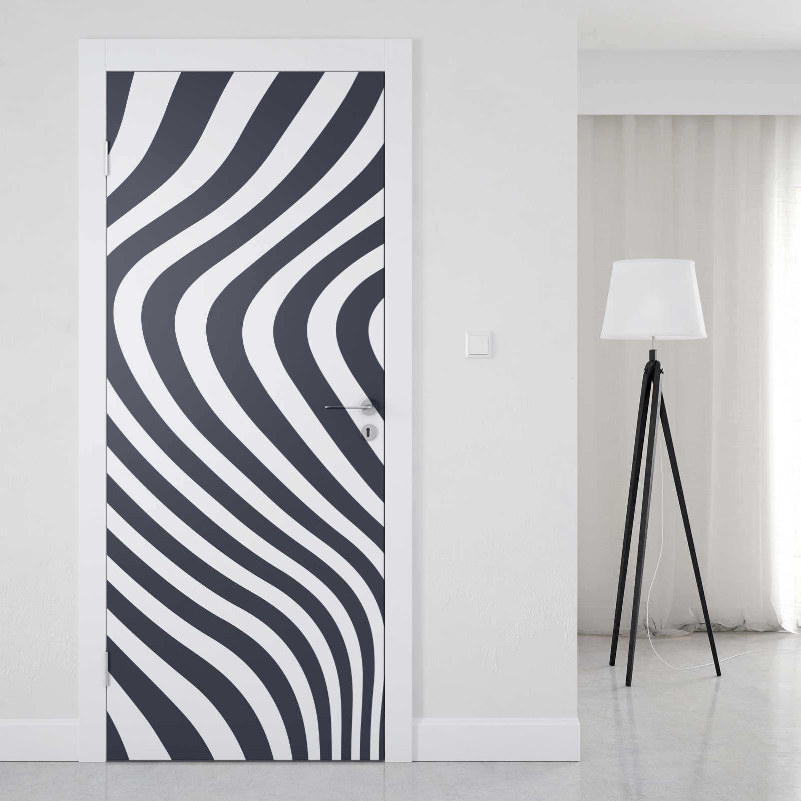 Türfolie Markante Zebra‑Streifen Artikelbild 1