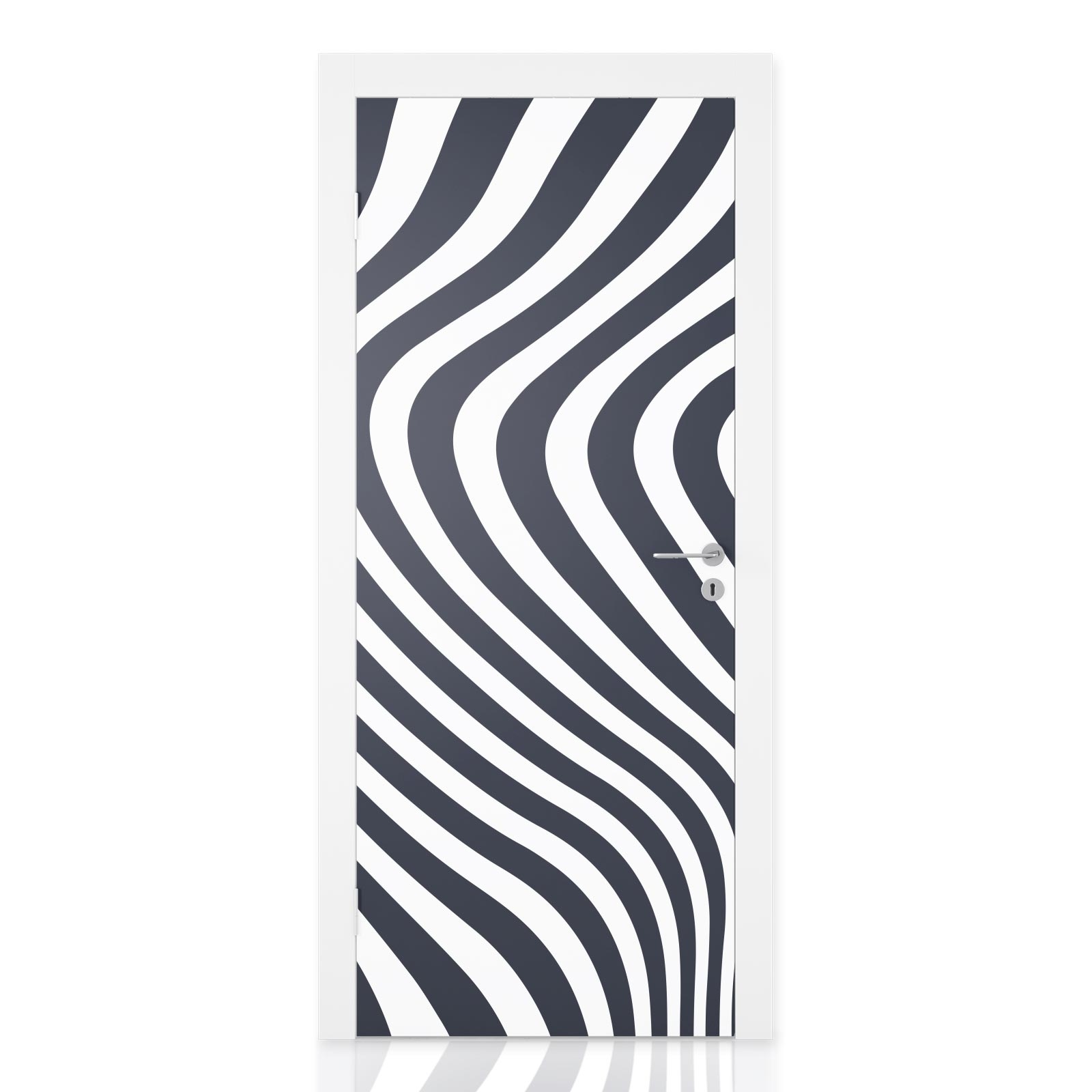 Türfolie Markante Zebra‑Streifen Hauptbild 1