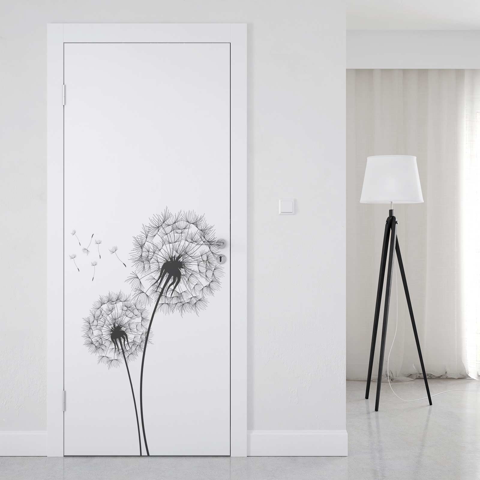 Türfolie Filigrane Pusteblumen Artikelbild 1