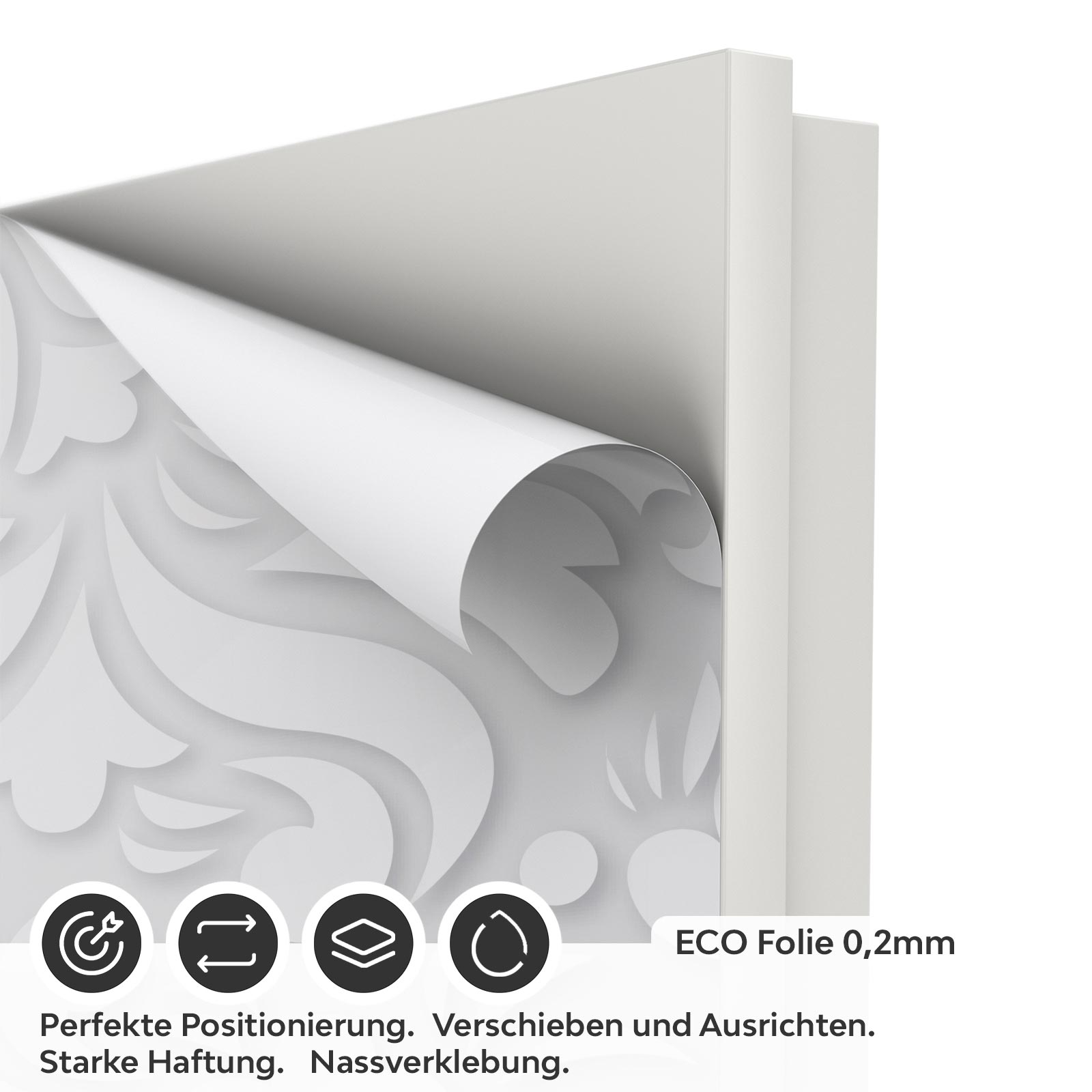 Türfolie Florale Ornamenten ECO Folie