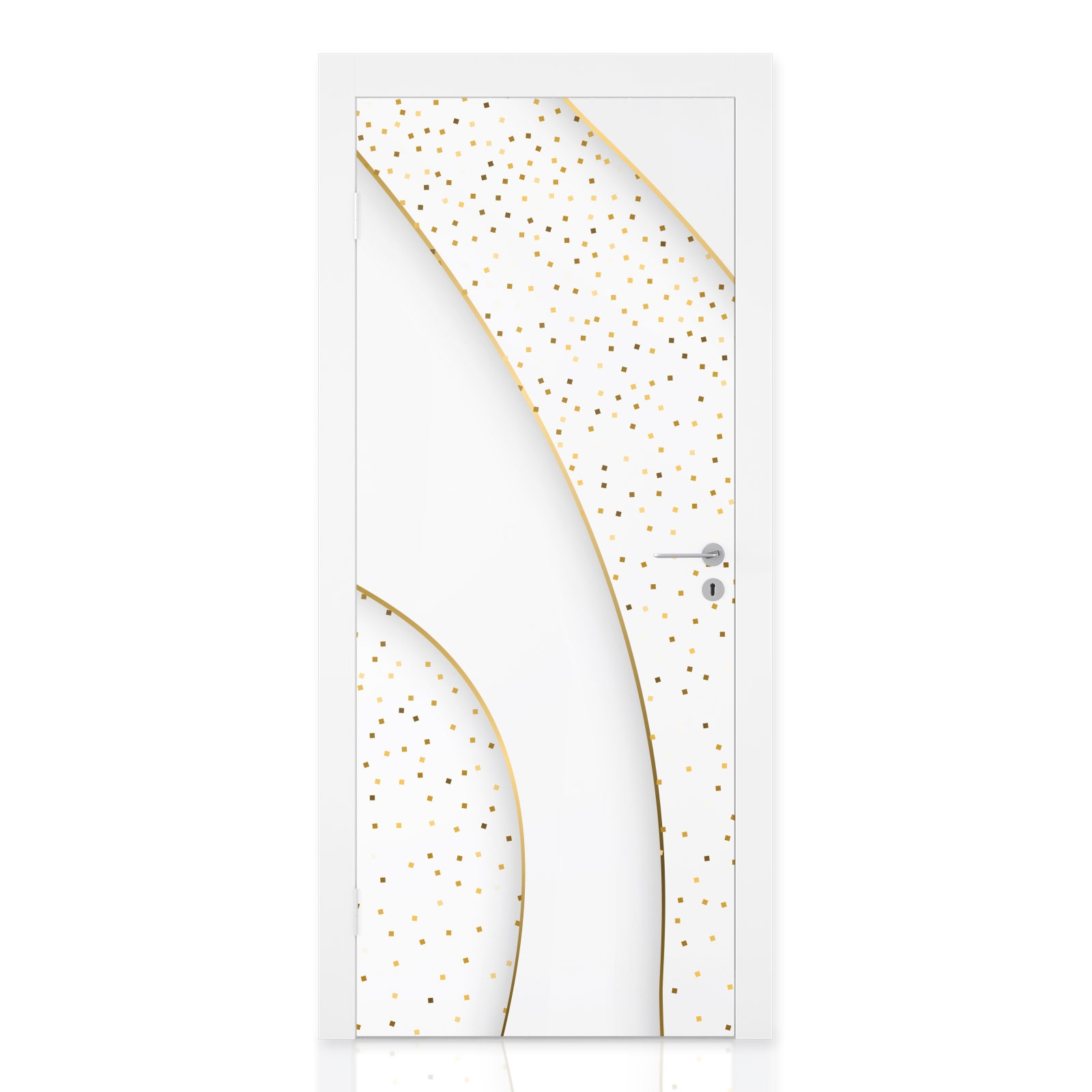 Türfolie Elegante Goldakzente Hauptbild 1