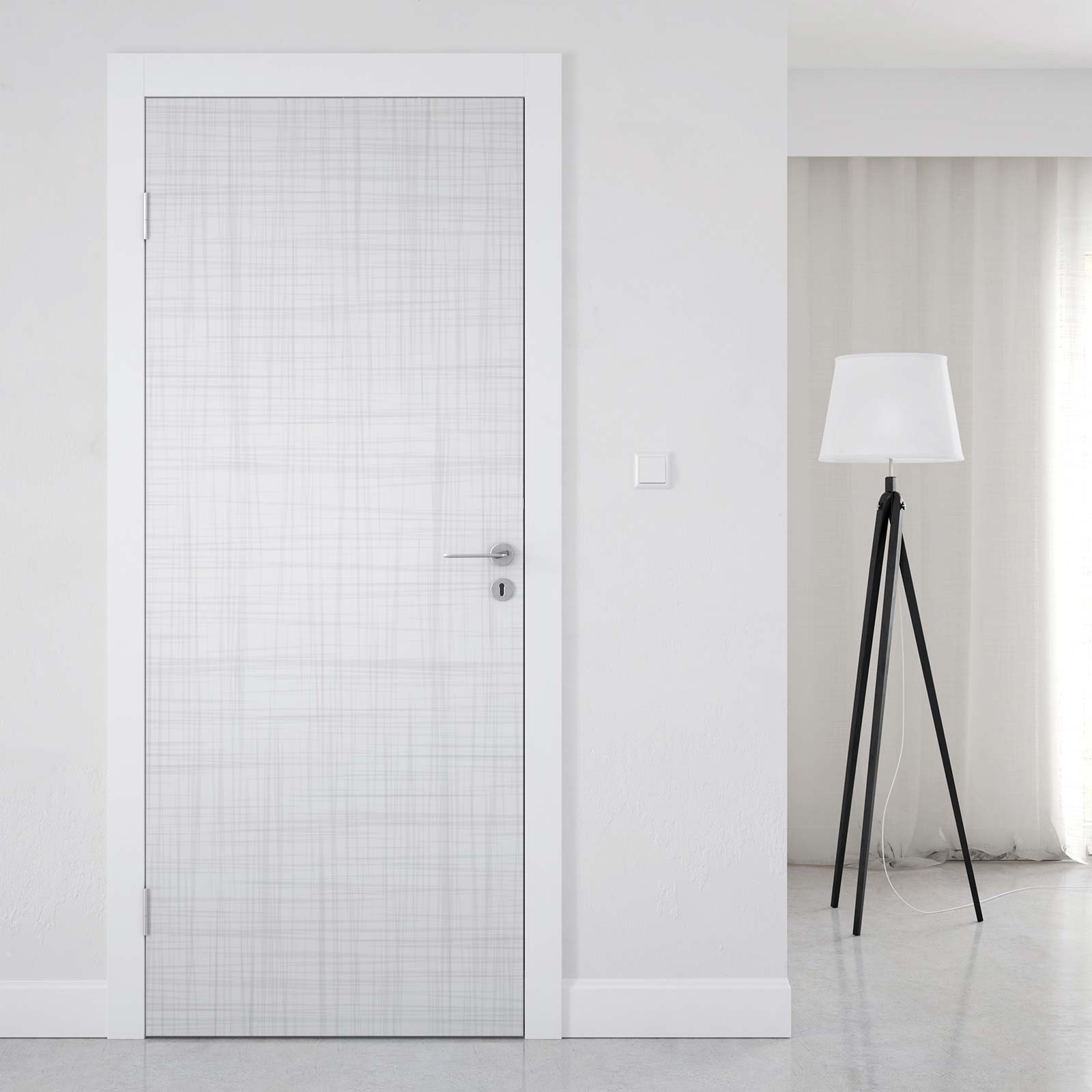 Türfolie Minimalistischer Linienraster Look Artikelbild 1