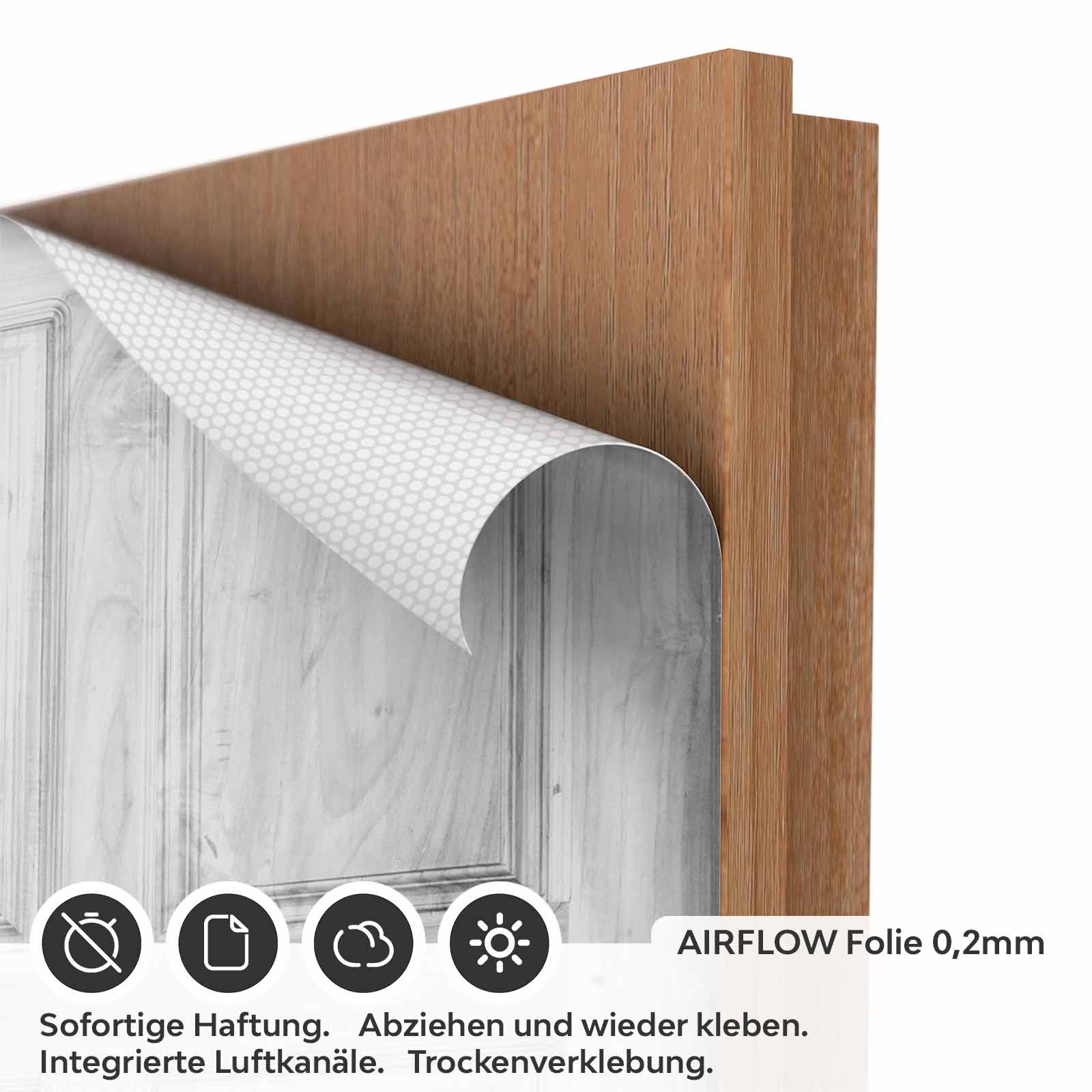Türfolie Rustikale Landhaustür AIRFLOW Folie