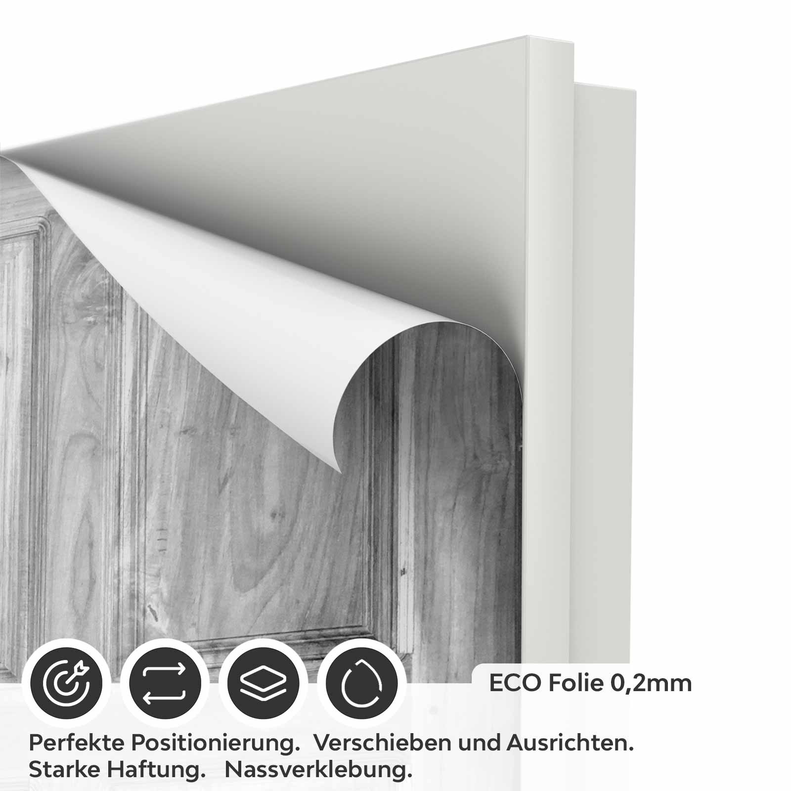 Türfolie Klassische Holztür ECO Folie