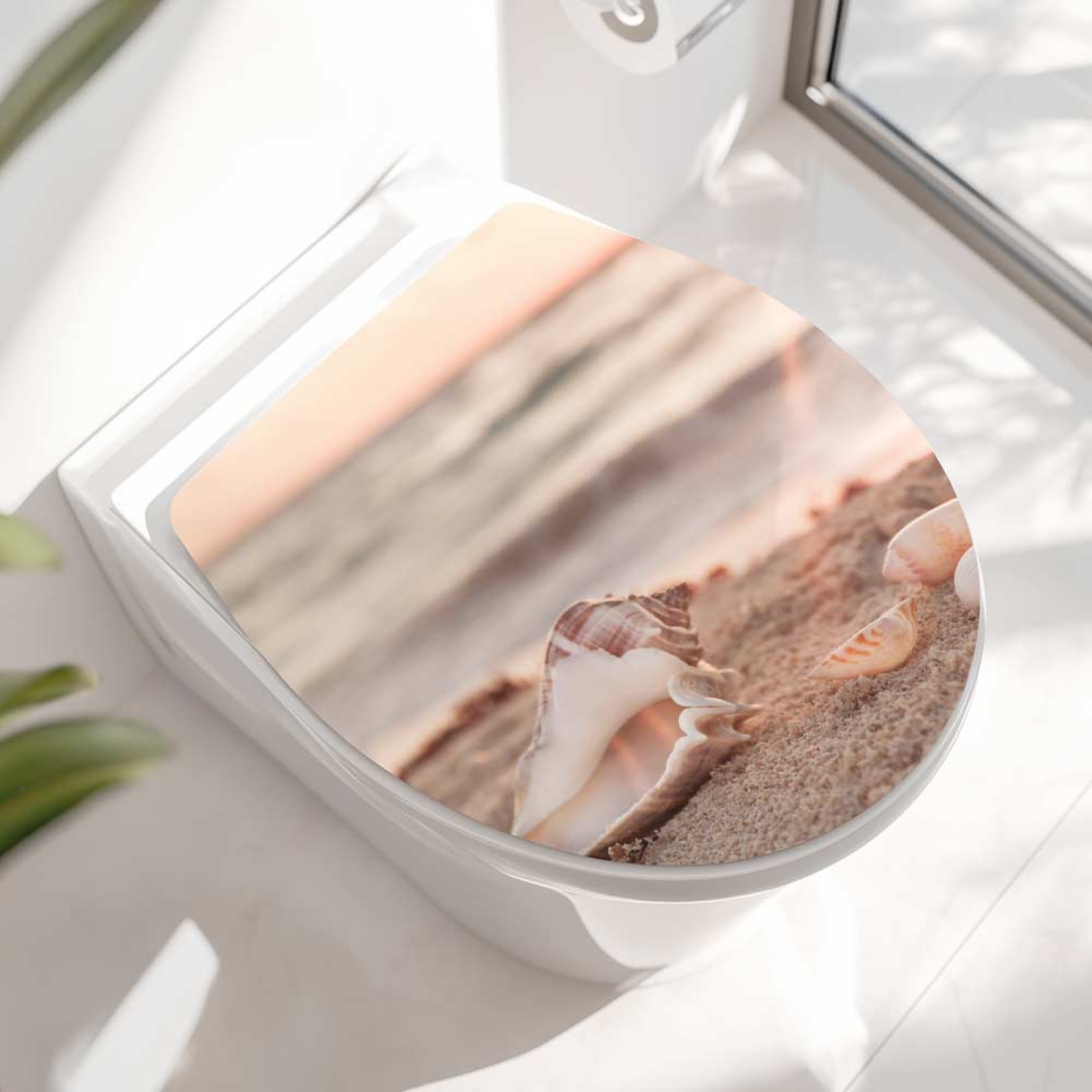 Wc-Deckel Aufkleber Seemuschel Hauptbild