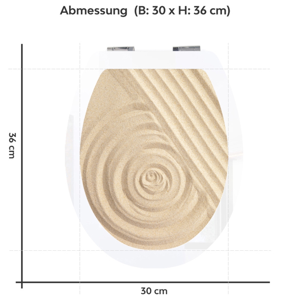 WC-Deckel Aufkleber Harmonie & Balance Variante 30 x 36 cm