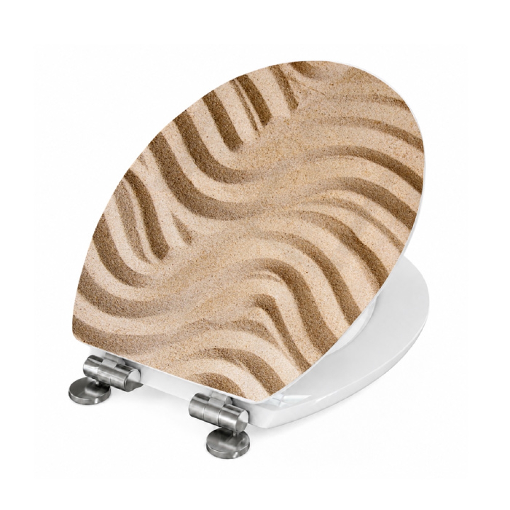 WC-Deckel Aufkleber Linien im Sand Artikelbild 2