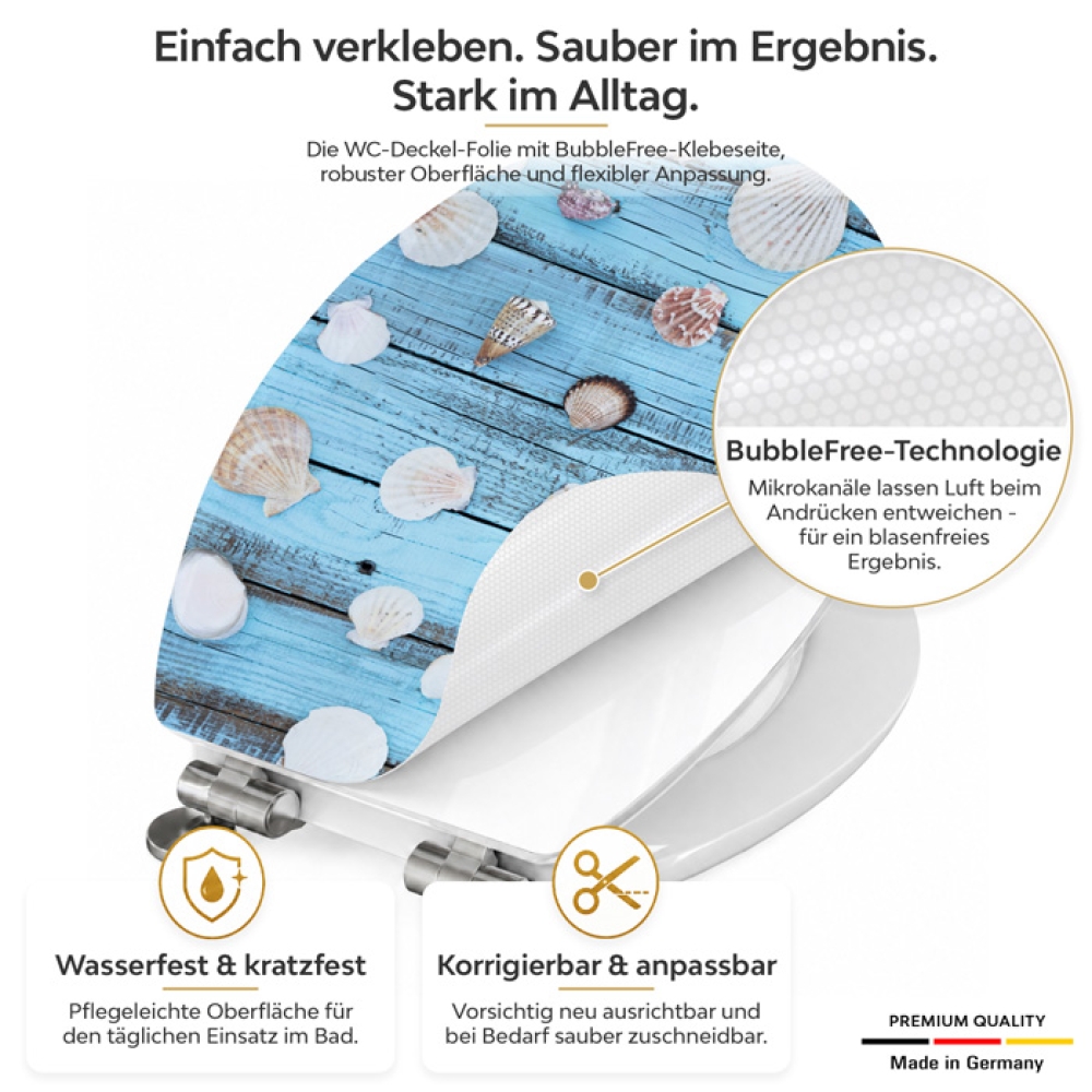 WC-Deckel Aufkleber Meeresschätze Detailbild 1