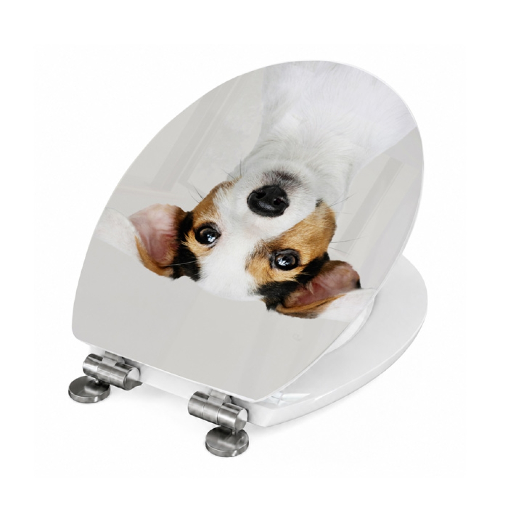 WC-Deckel Aufkleber Jack Russell Terrier Detailbild der Folie