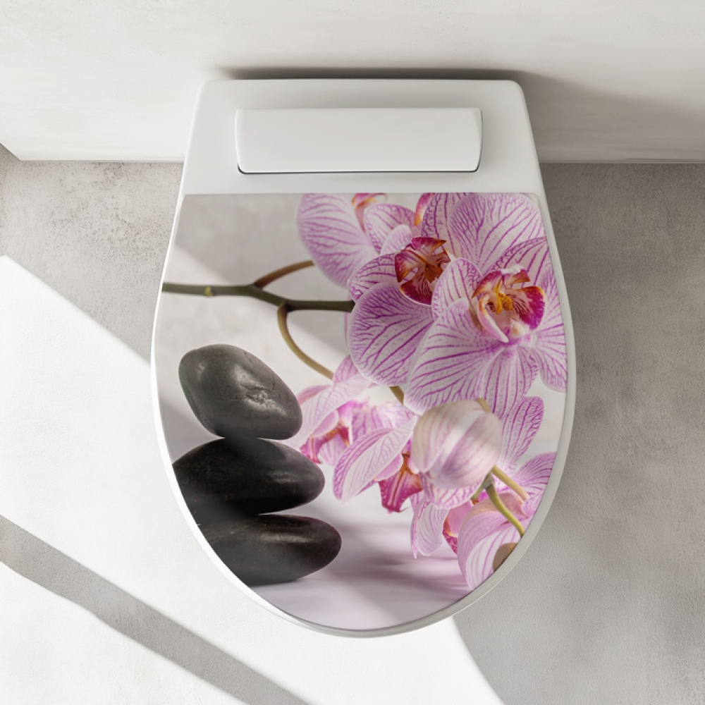 Wc-Deckel Aufkleber Orchidee Artikelbild 1