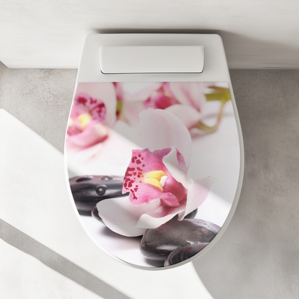 Wc-Deckel Aufkleber Wellness Orchidee Artikelbild 1