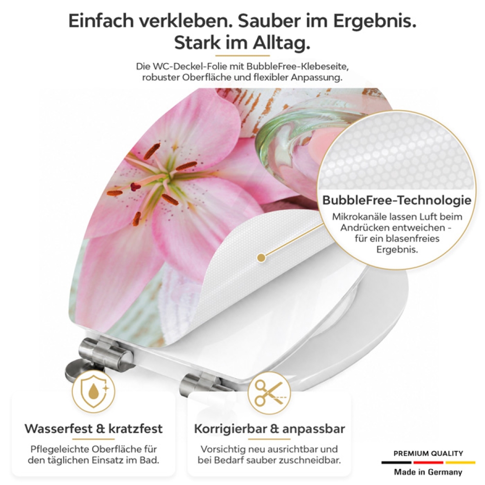 Wc-Deckel Aufkleber Wellness Candle Detailbild 1