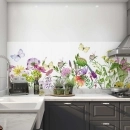 Küchenrückwand Folie Blumenarrangement Bunt