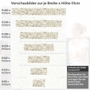 Mobile Preview: Küchenrückwand Folie weiße Kirschblüten Höhe 51cm