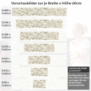 Mobile Preview: Küchenrückwand Folie weiße Kirschblüten Höhe 60cm