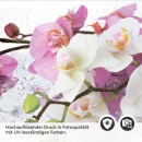 Mobile Preview: Küchenrückwand Folie Orchidee in Pink & Weiß Detailbild 2